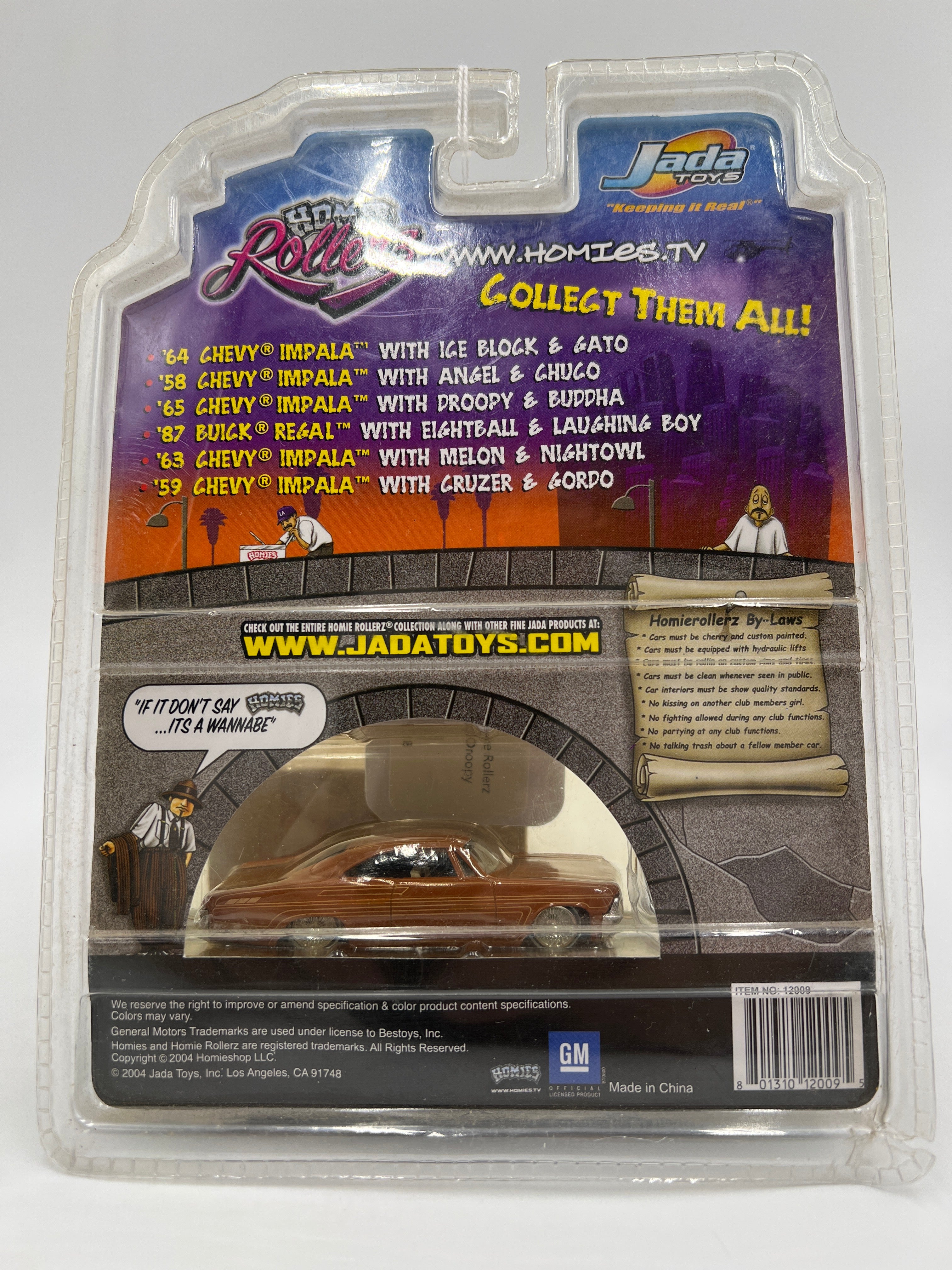 Jada Toys The Original Homie Rollerz 65 Chevy Impala Buddha