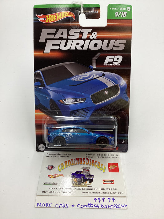 2023 Hot wheels Fast and Furious Series 2 #9 Jaguar XE SV Project 8 Blue 69C