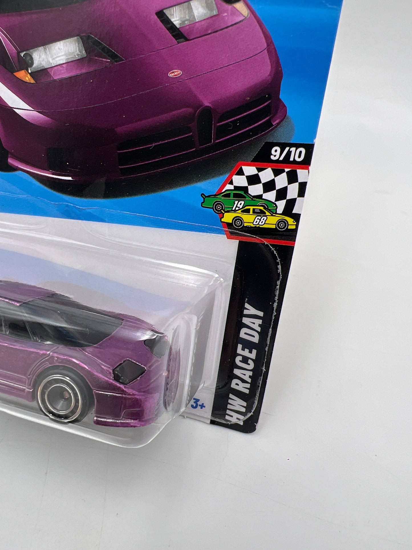 2025 Hot Wheels Super Treasure Hunt #221 94 Bugatti EB110 SS Purple W/Protector
