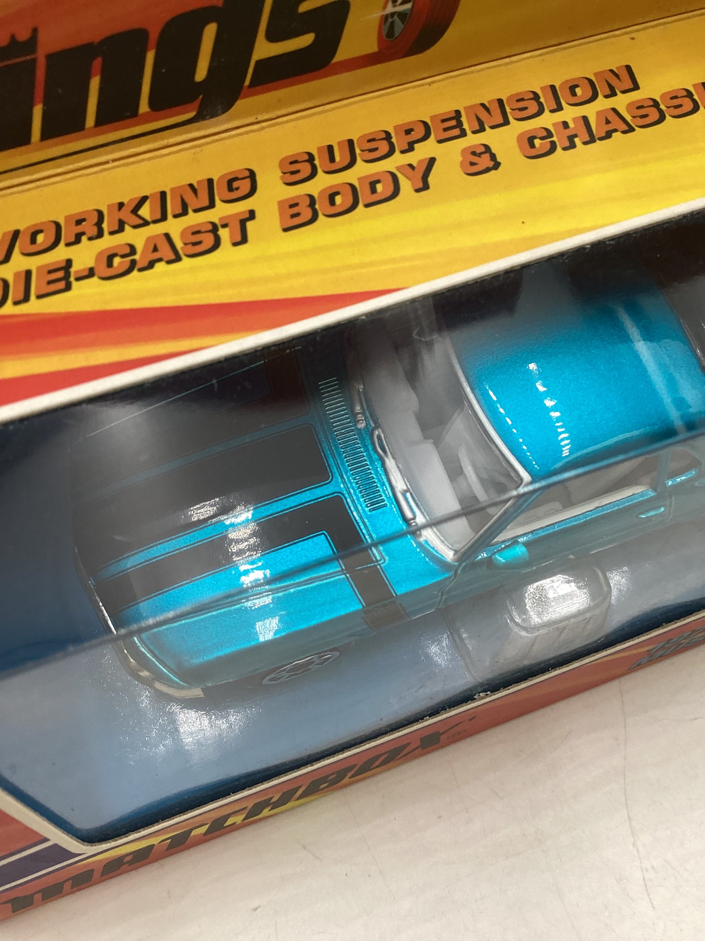 Matchbox 2005 Classic Super Kings K-205 1970 Ford Mustang Boss 302 Blue