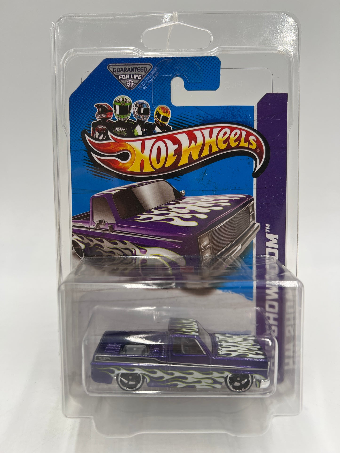 2013 Hot Wheels #166 83 Chevy Silverado Purple W/Protector