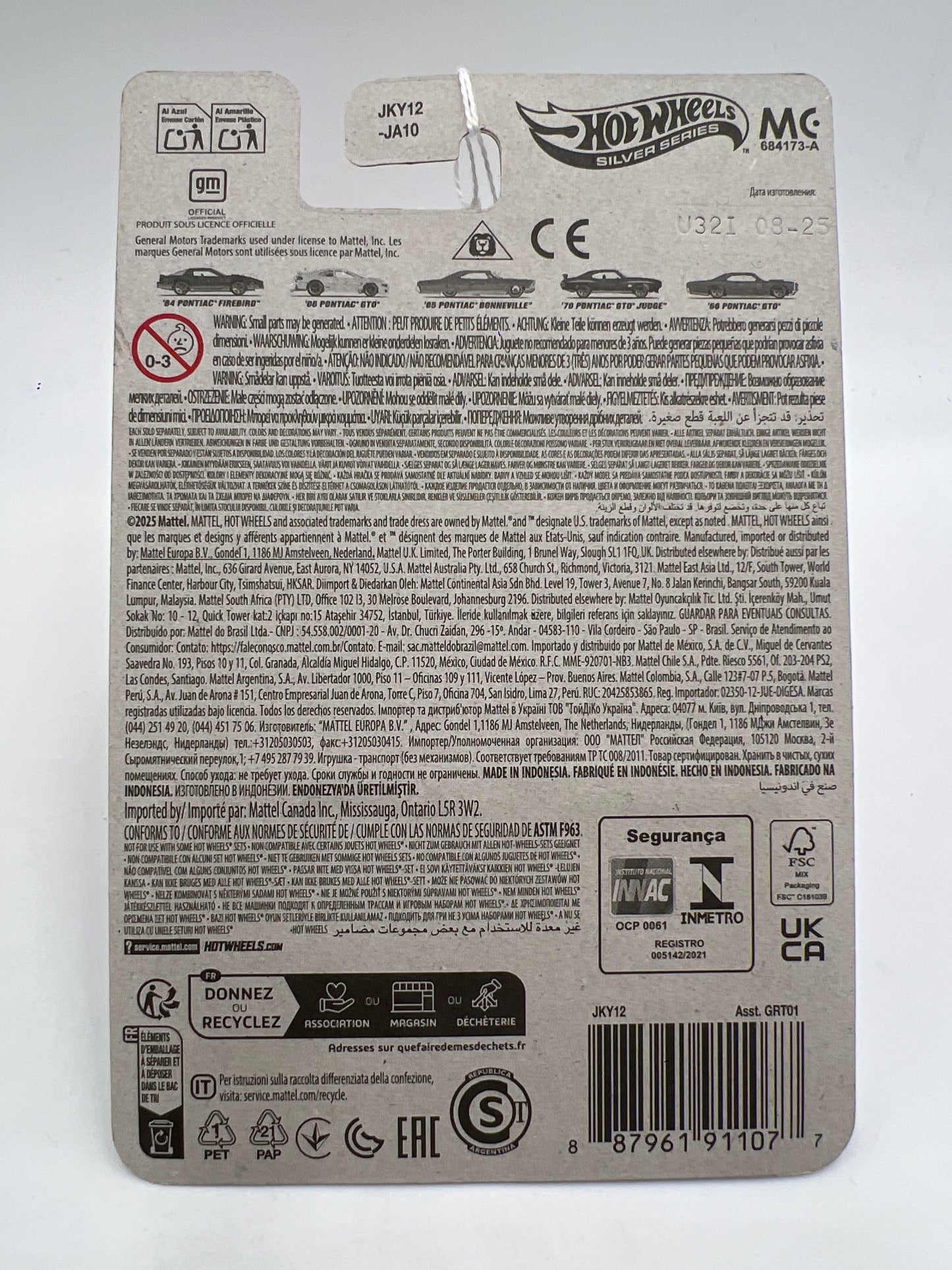 2026 Hot Wheels Silver Series Pontiac #3 65 Pontiac Bonneville Purple 162H