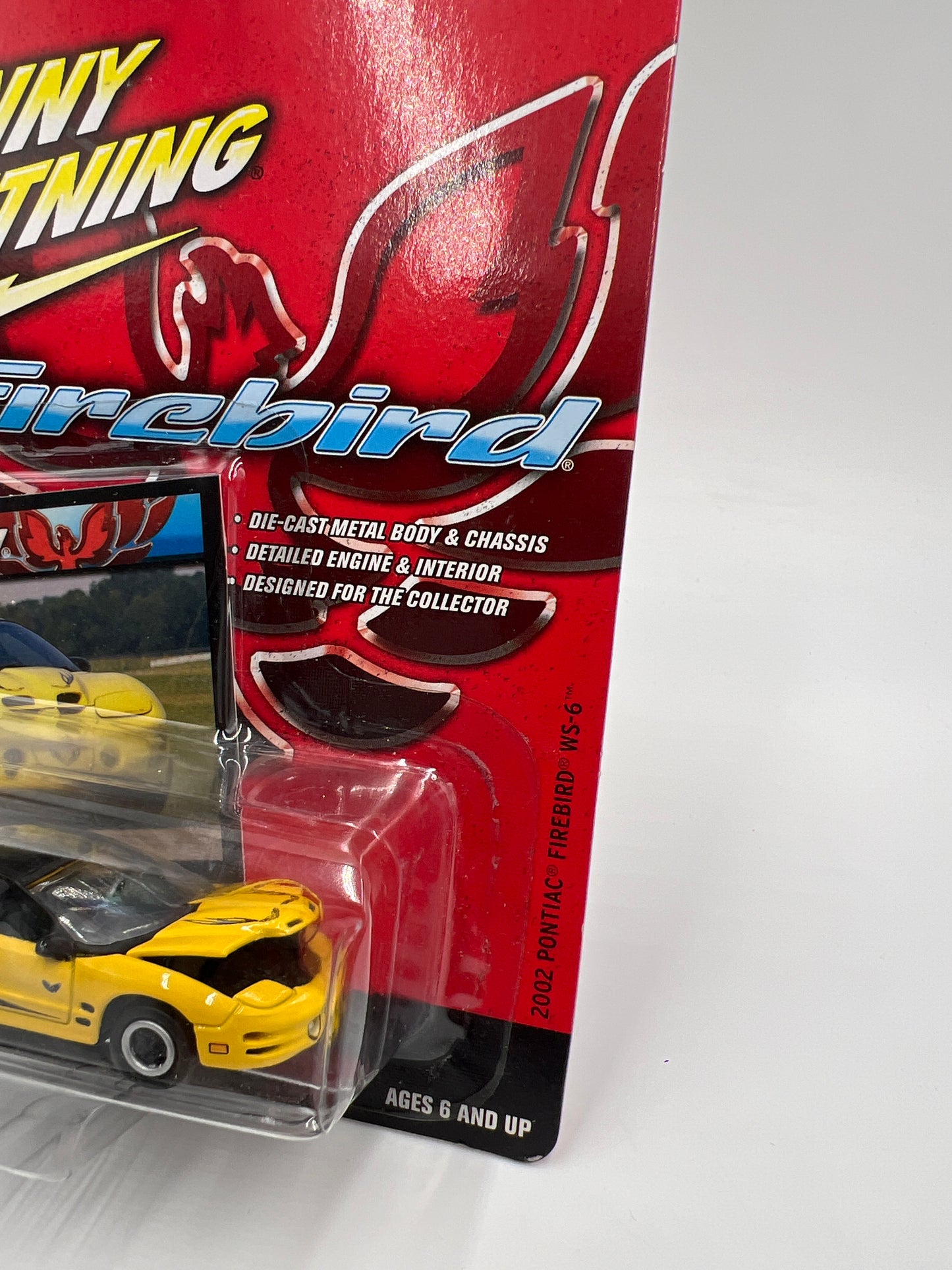 Johnny Lightning Firebird Series Release 1 2002 Pontiac Firebird WS-6 Yellow