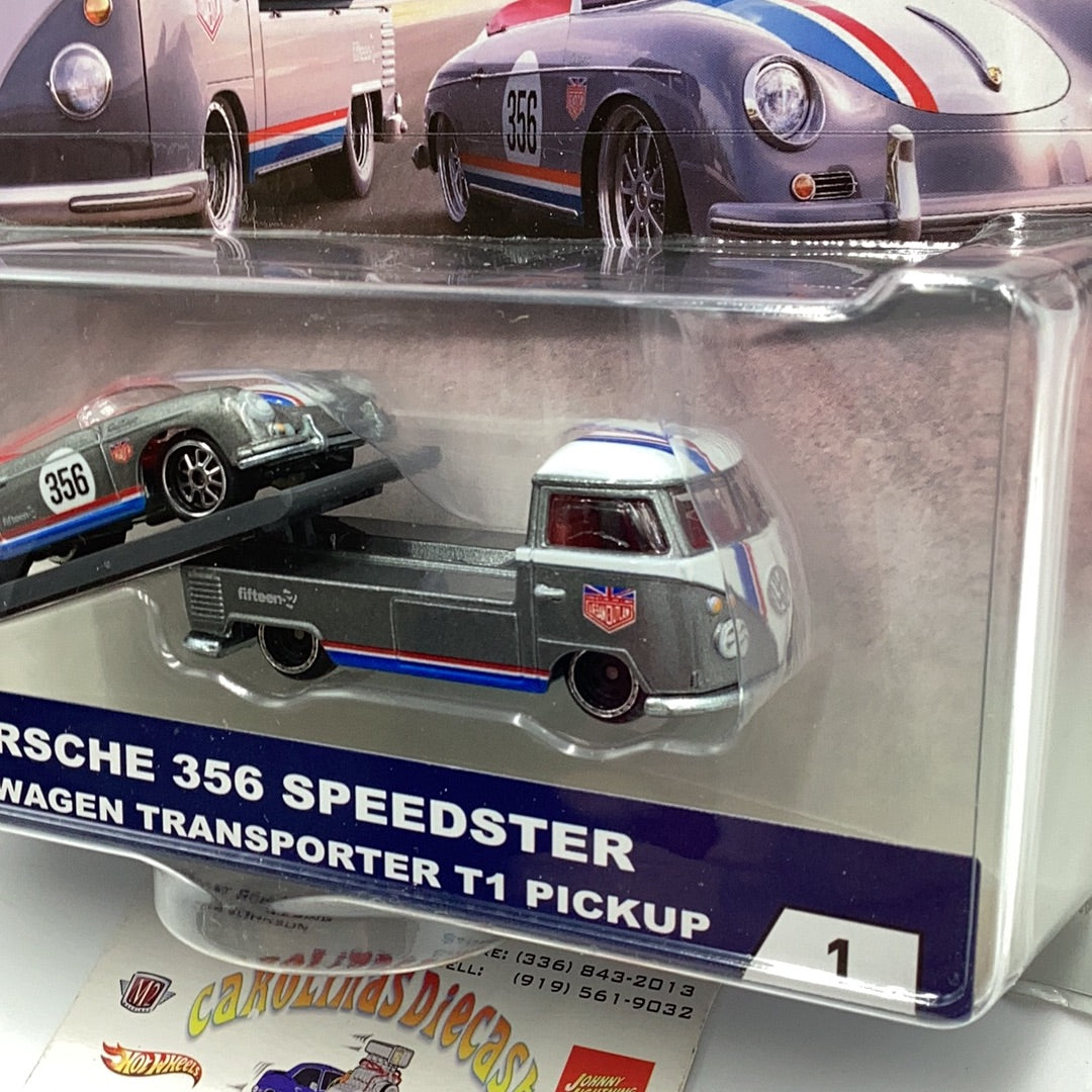 Hot wheels car culture team transport #1 Porsche 356 Speedster Volkswagen T1 pickup 245D