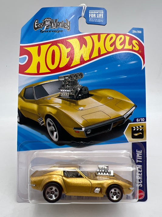 2026 Hot Wheels L Case #214 68 Corvette Gold Gas Monkey Garage