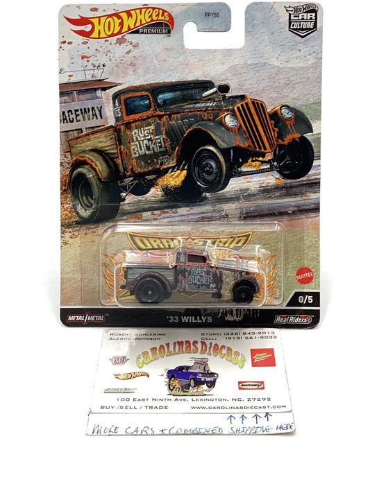 Hot Wheels Drag strip demon 33 Willys Chase with protector