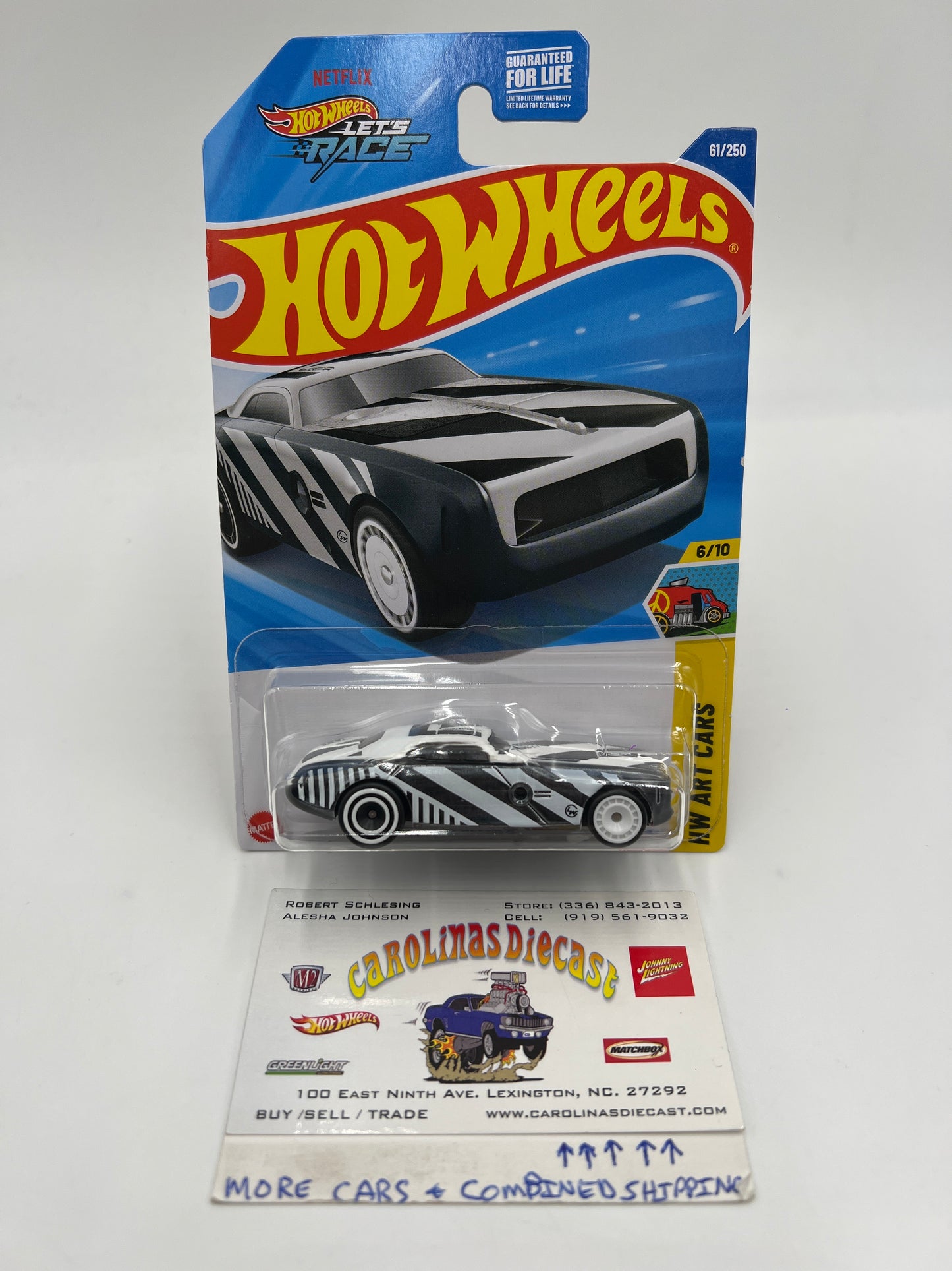2025 Hot Wheels C Case Super Treasure Hunt #61 Hi-Roller II Black/White W/Protector #3