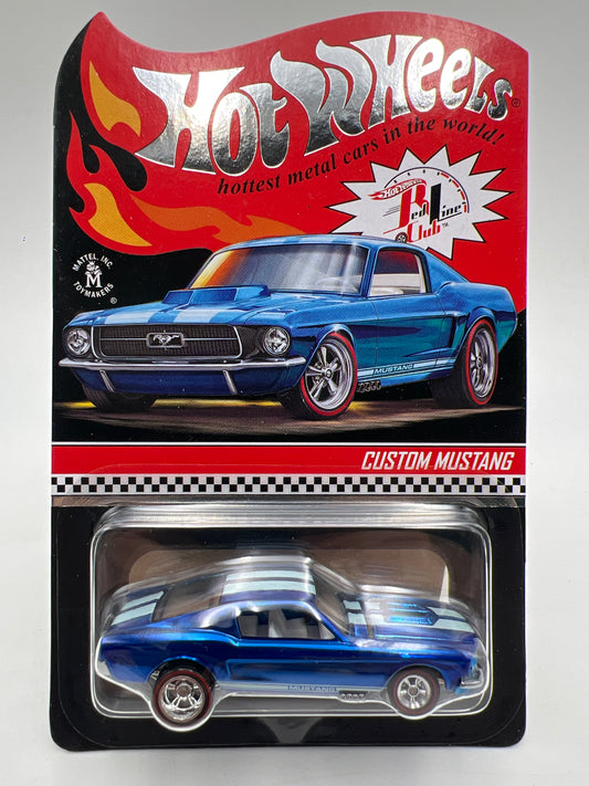 2020 Hot Wheels RLC Custom Mustang Blue W/Protector