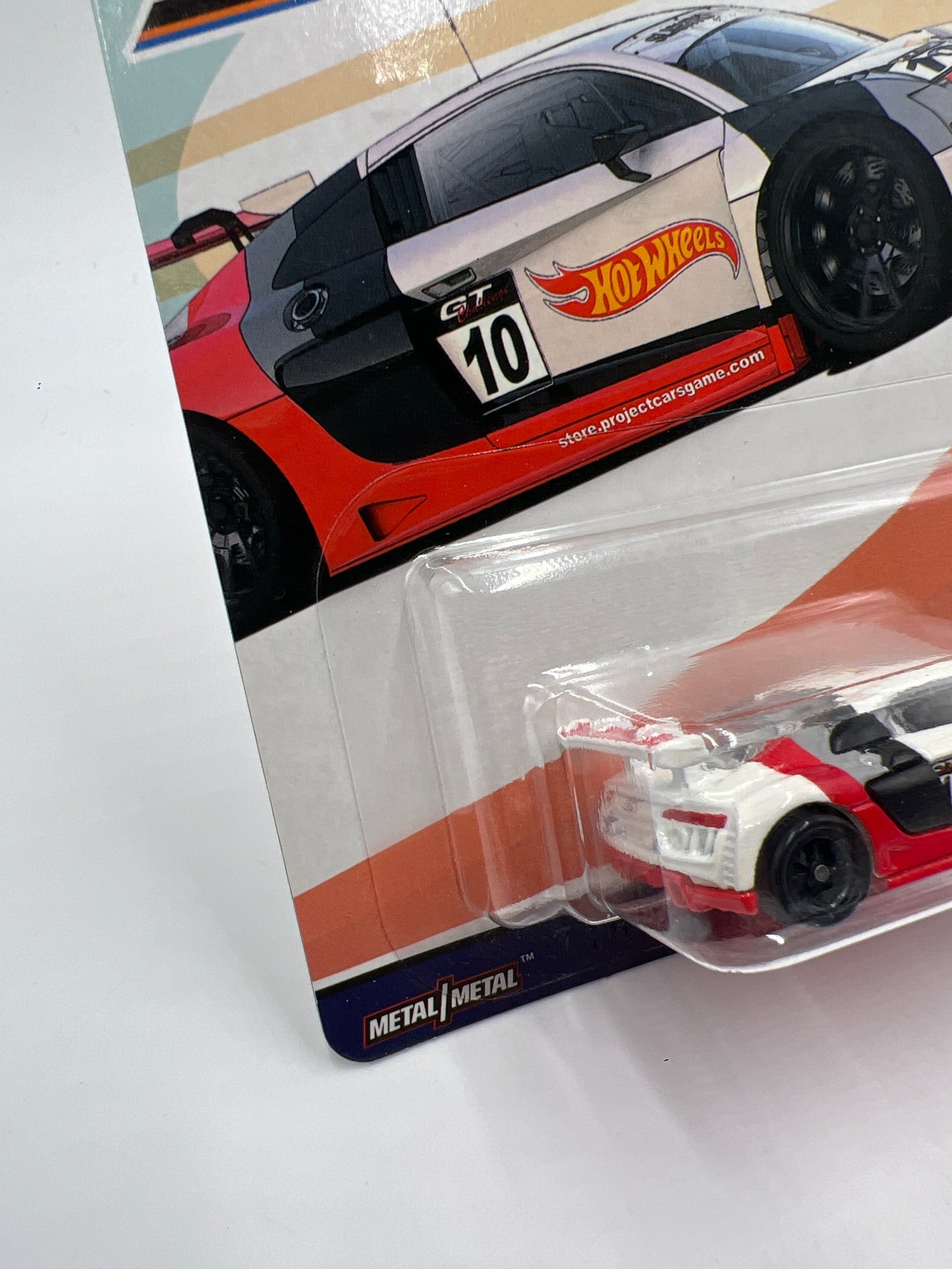 2018 Hot Wheels Premium Euro Speed #5 Audi R8 LMS White/Red 243C