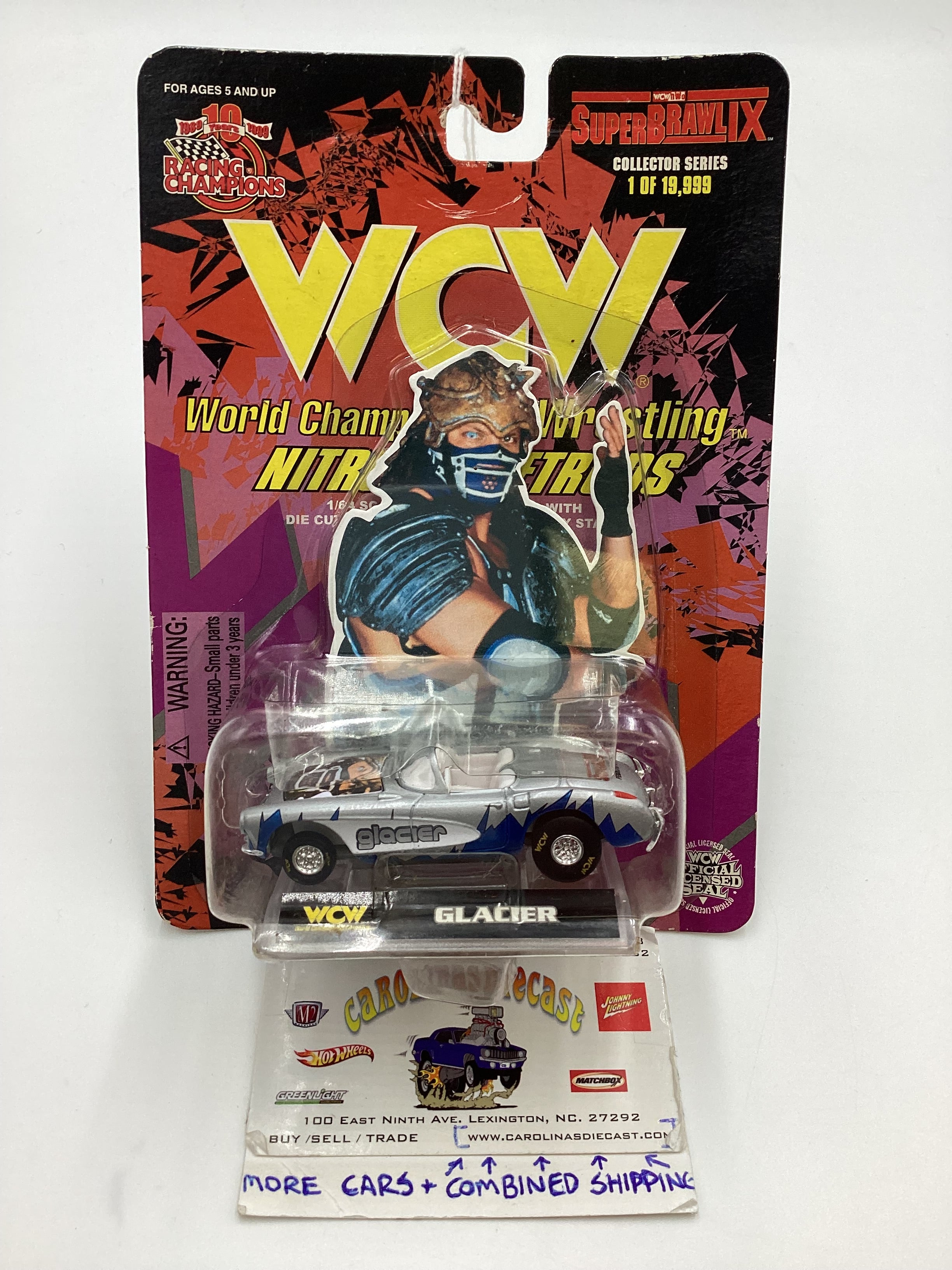 Racing Champions WCW Nitro Streetrods Glacier 57 Chevy Corvette SR