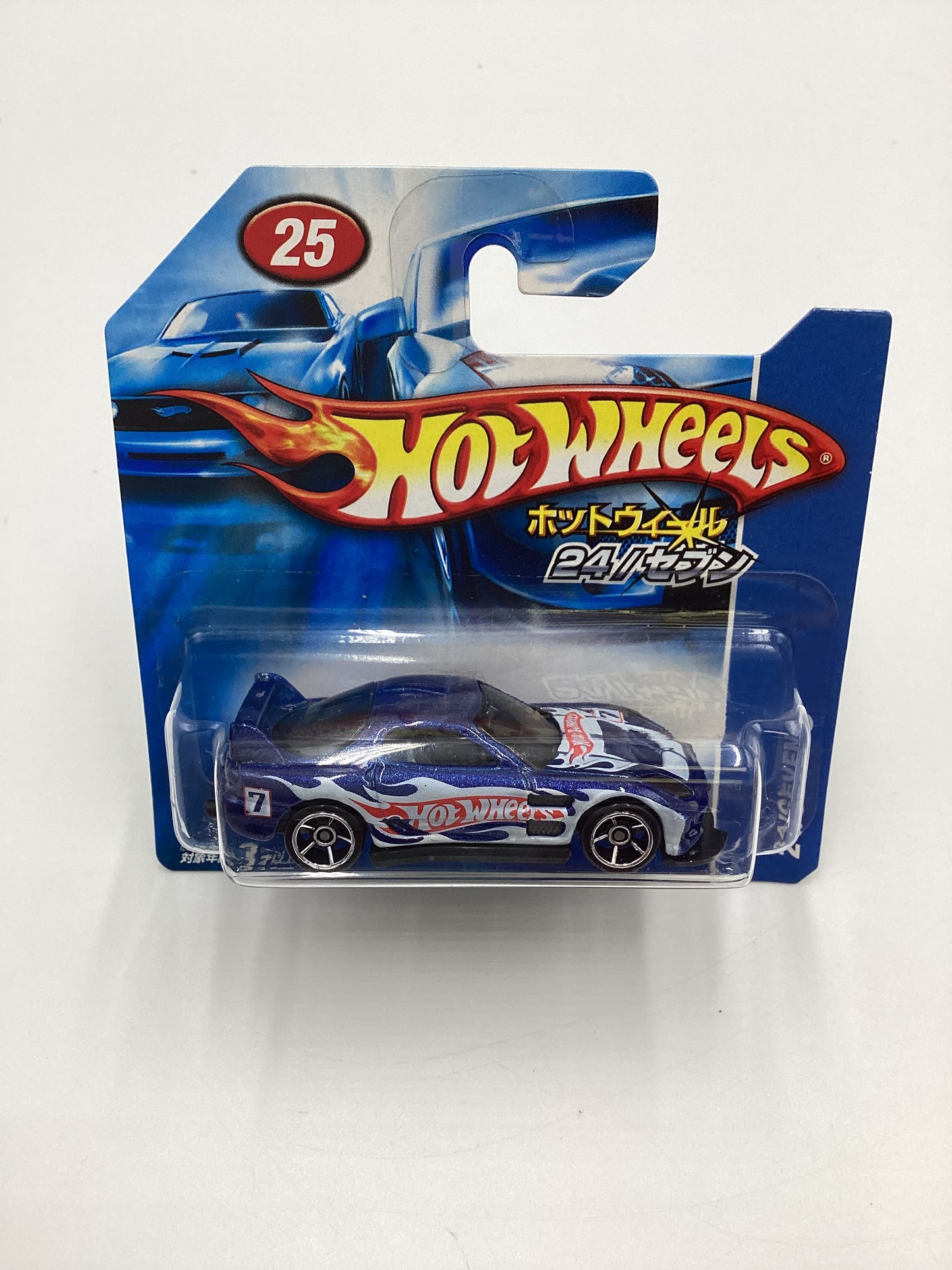 2007 Hot Wheels 24/Seven Japanese Short Card Blue VHTF with protector