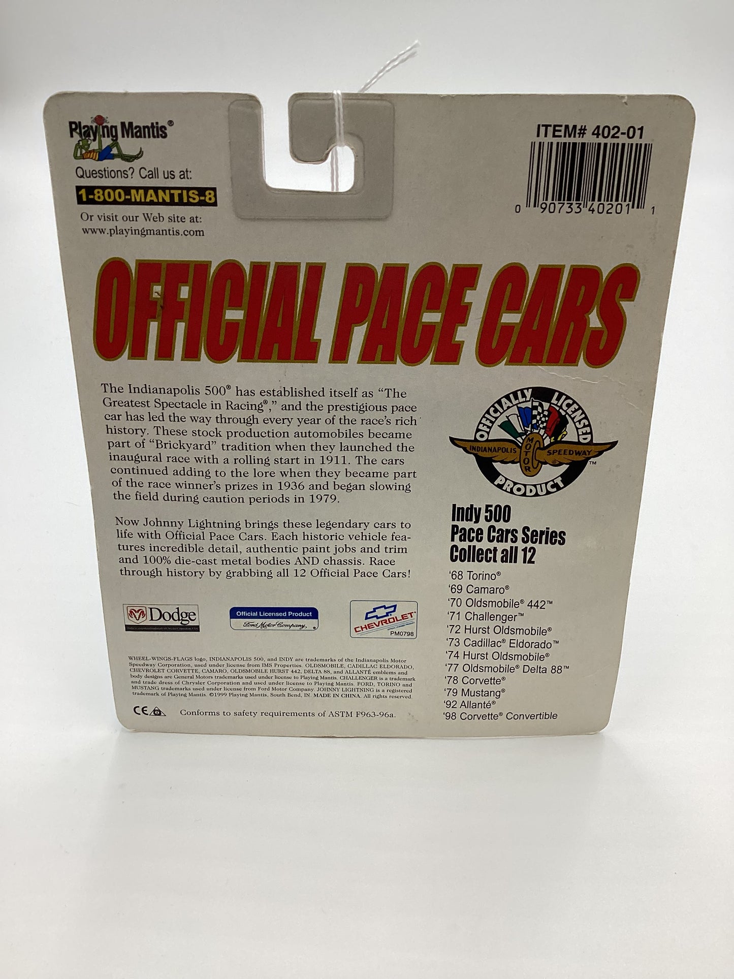 Johnny Lightning Official Pace Cars 73 Cadillac Eldorado 221F
