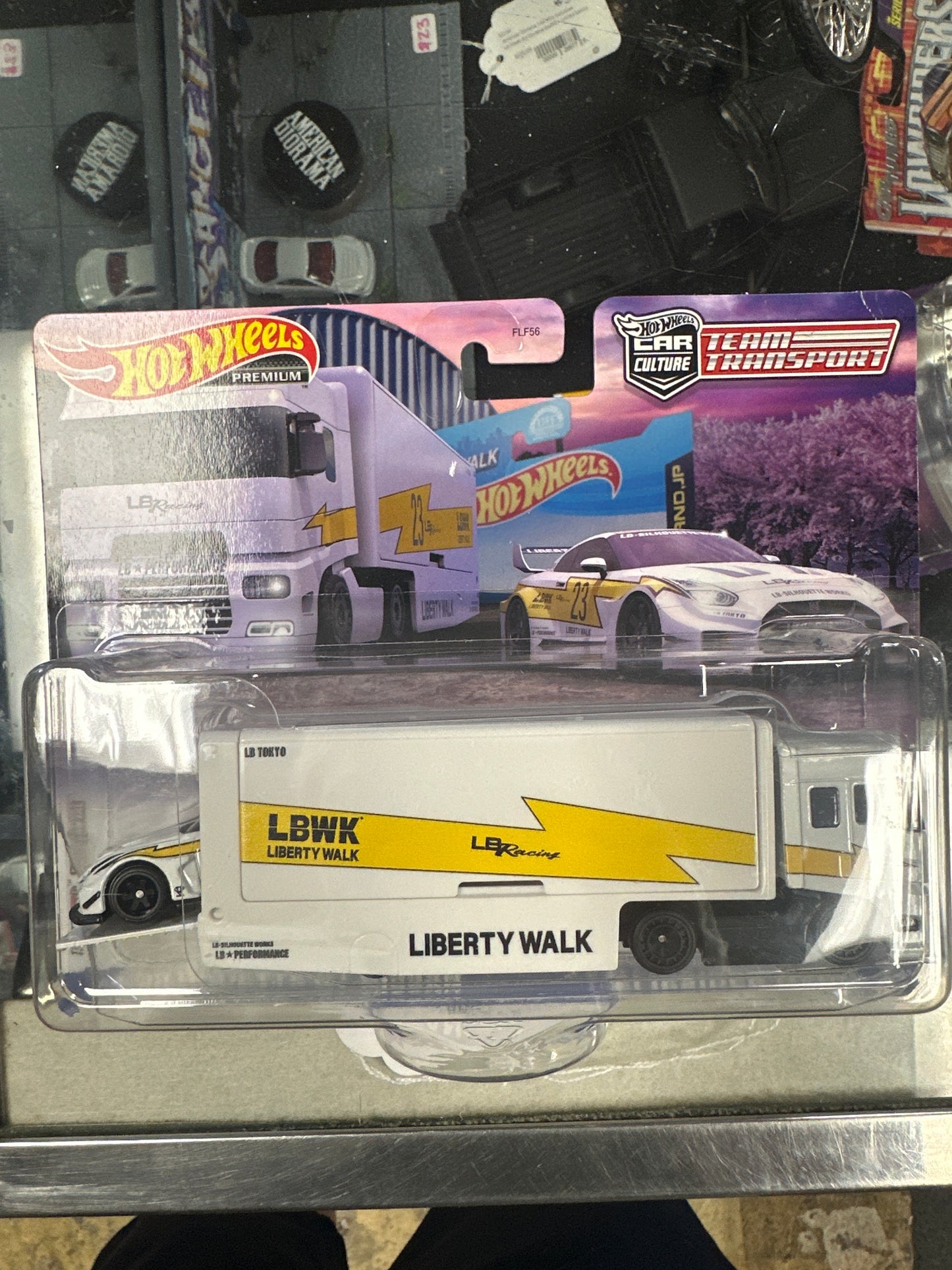 Hot Wheels Team Transport #56 LB-Silhouette GT Nissan 35GT-RR & Flipside Hauler see desc 281B