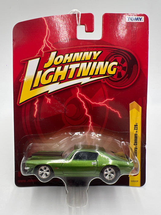 Johnny Lightning Small Card 1971 Chevy Camaro Z28 Green
