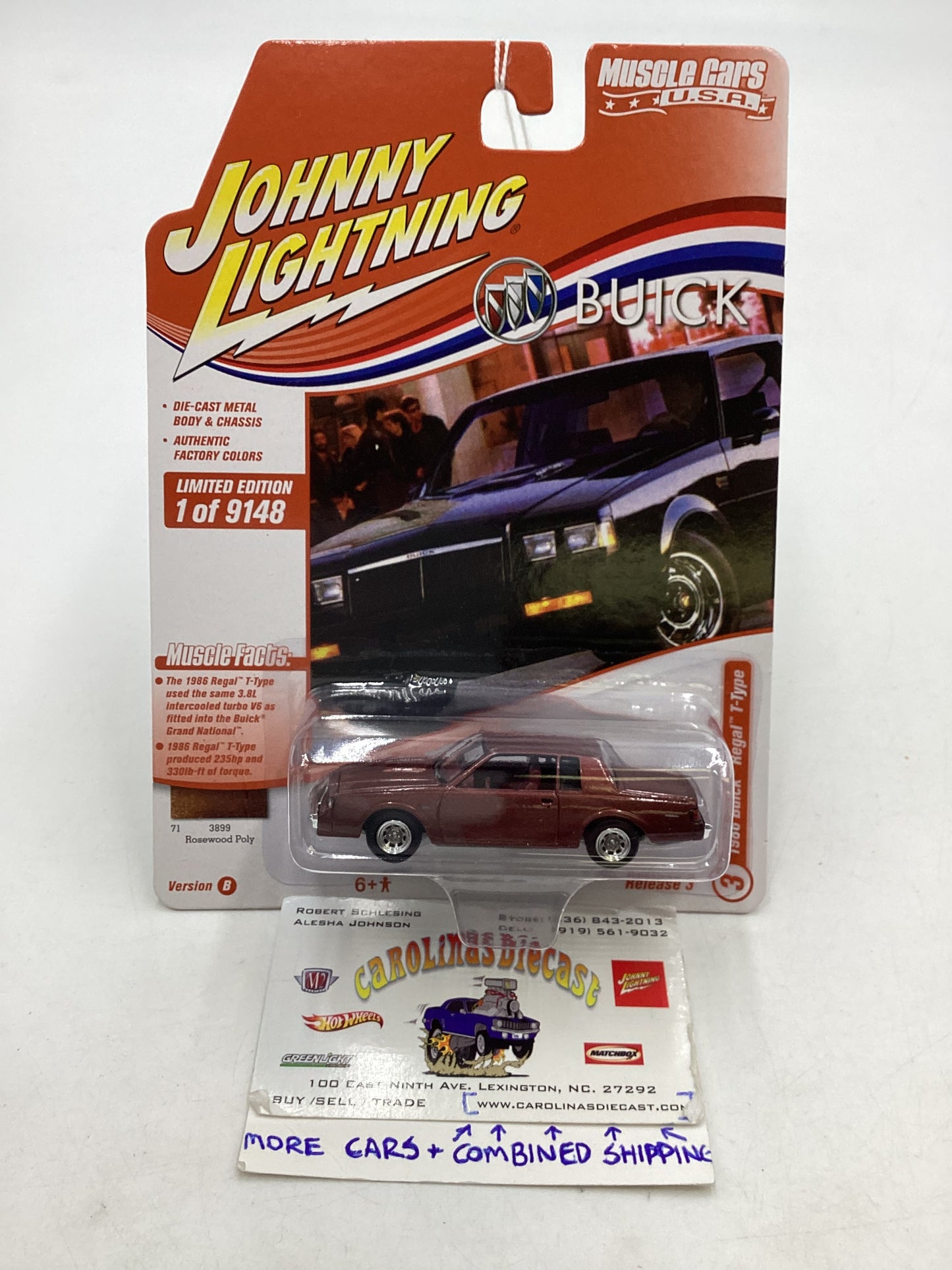 Johnny Lightning Muscle Cars USA 1986 Buick Regal T-Type 228A