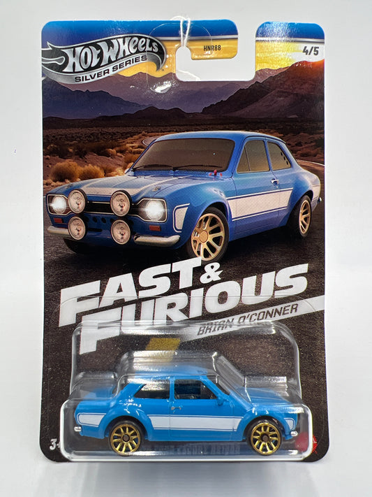Hot Wheels Silver Series Fast & Furious Brian O’Conner #4 1970 Ford Escort RS1600 Blue 72E