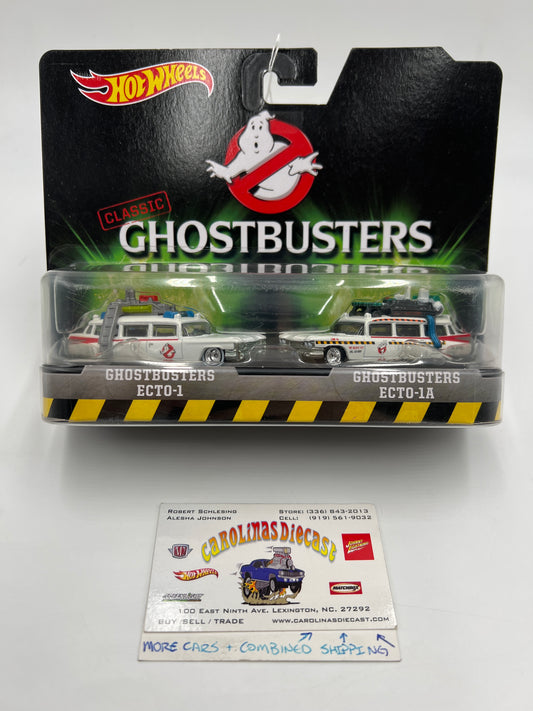 Hot Wheels Premium Classic Ghostbusters 2 Pack Ecto-1 & Ecto-1A 283B