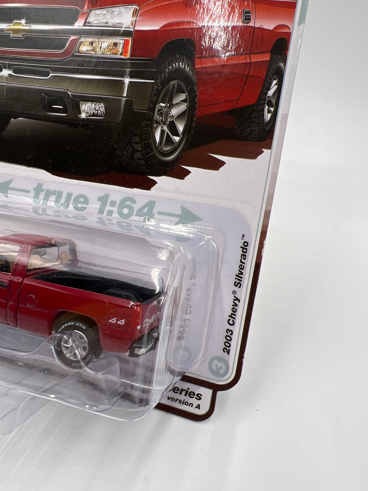 Auto World Muscle Trucks Release 1 Version A 2003 Chevy Silverado Red 184D