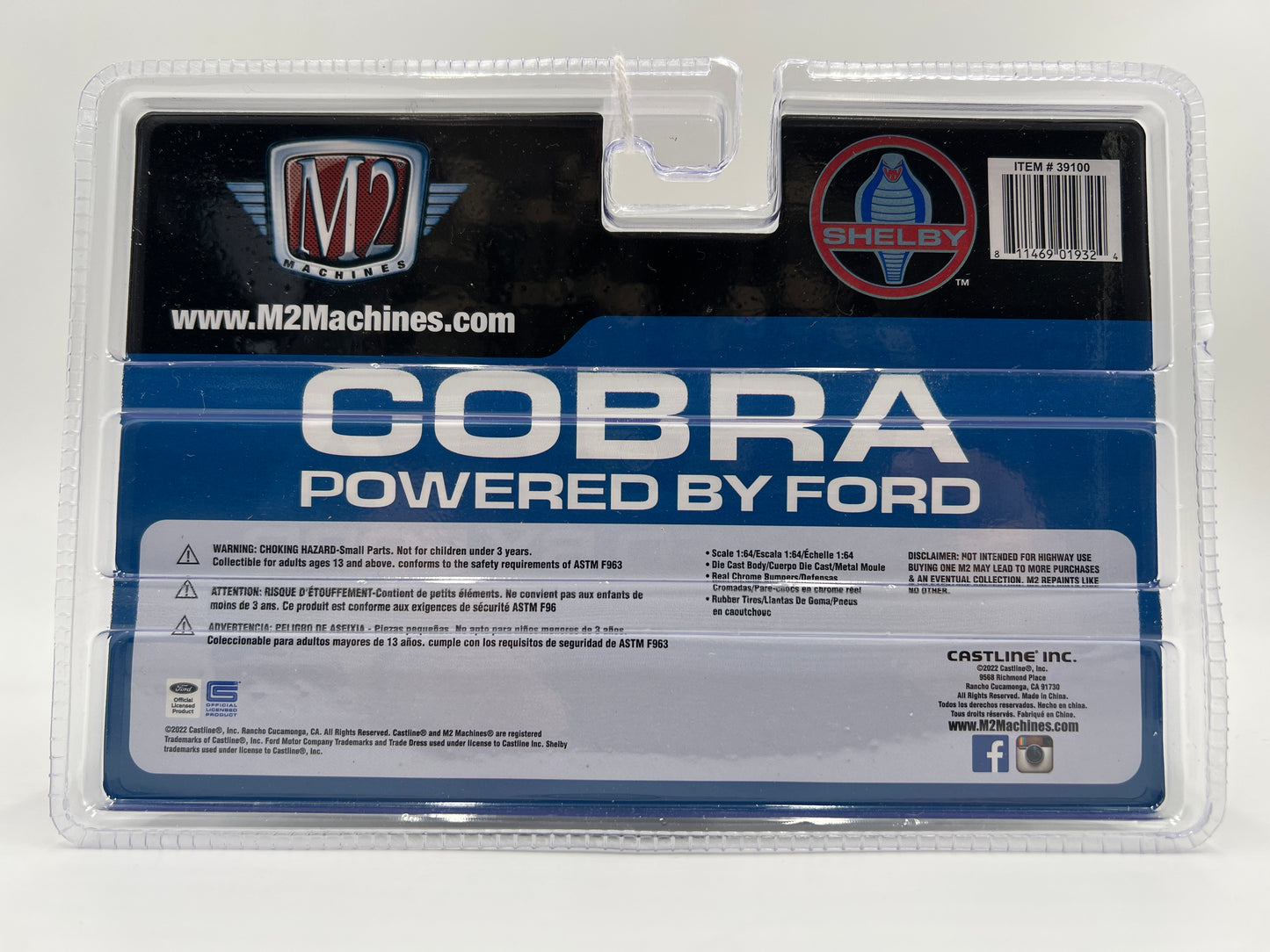 M2 Machines Ramp Truck Cobra Racing Team 1966 Ford C-950 Truck Blue 199B