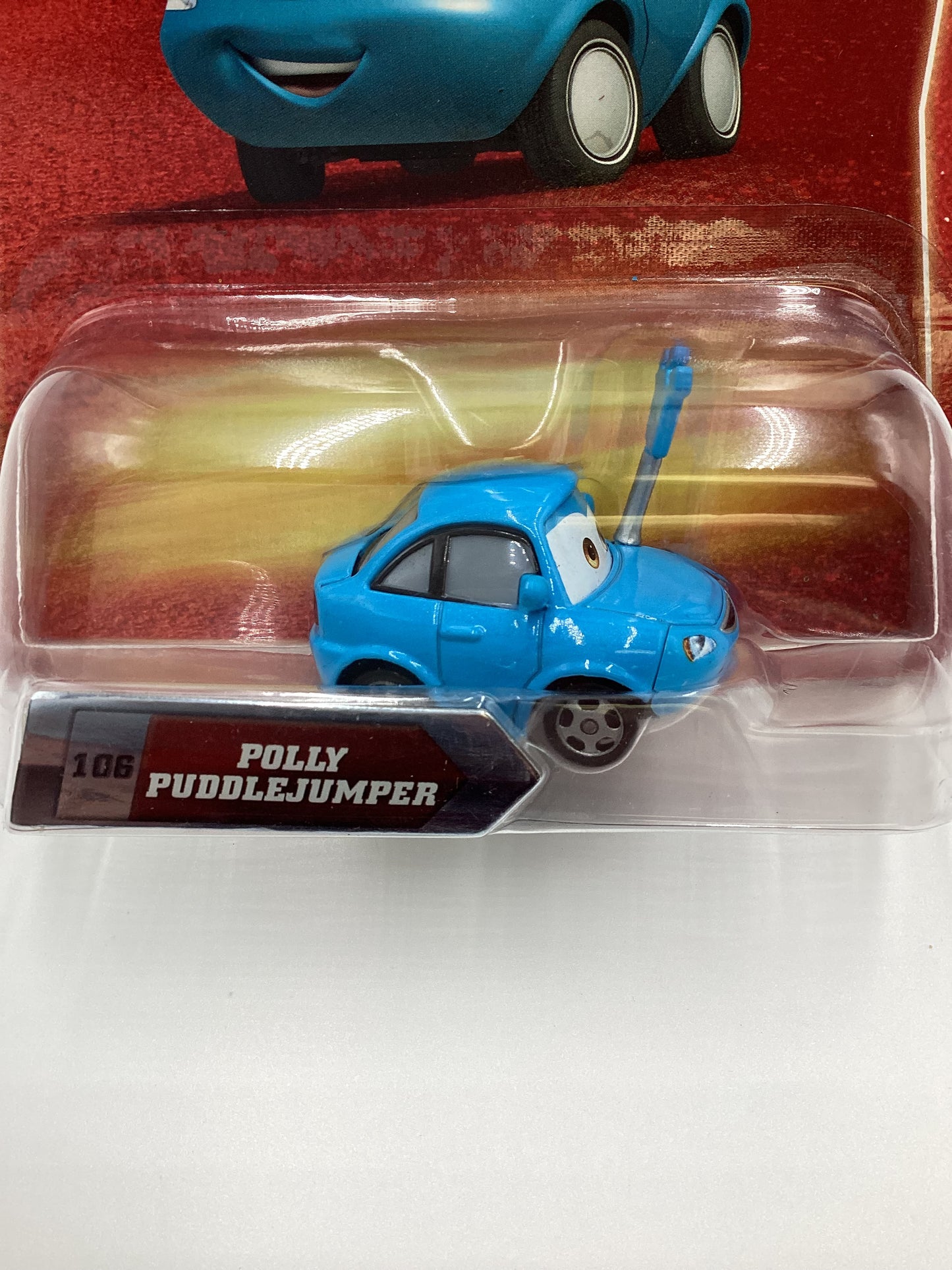 Disney Pixar Cars Final Lap Collection Polly Puddlejumper Blue #106 141A