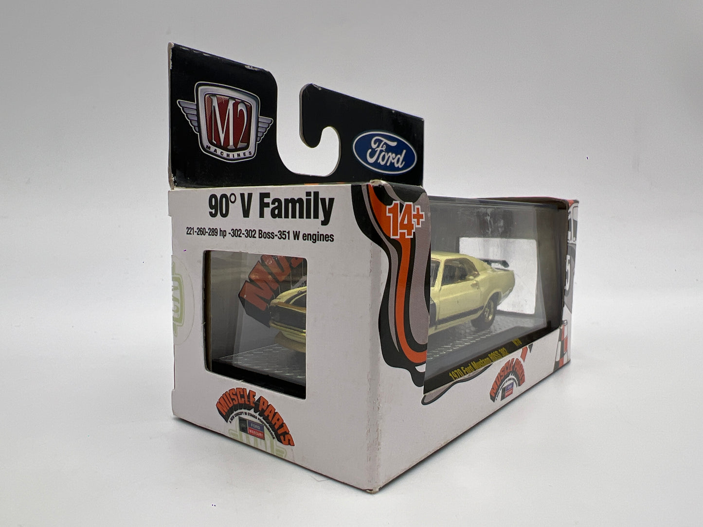 M2 Machines CHASE 1970 Ford Mustang Boss 302 Yellow R78