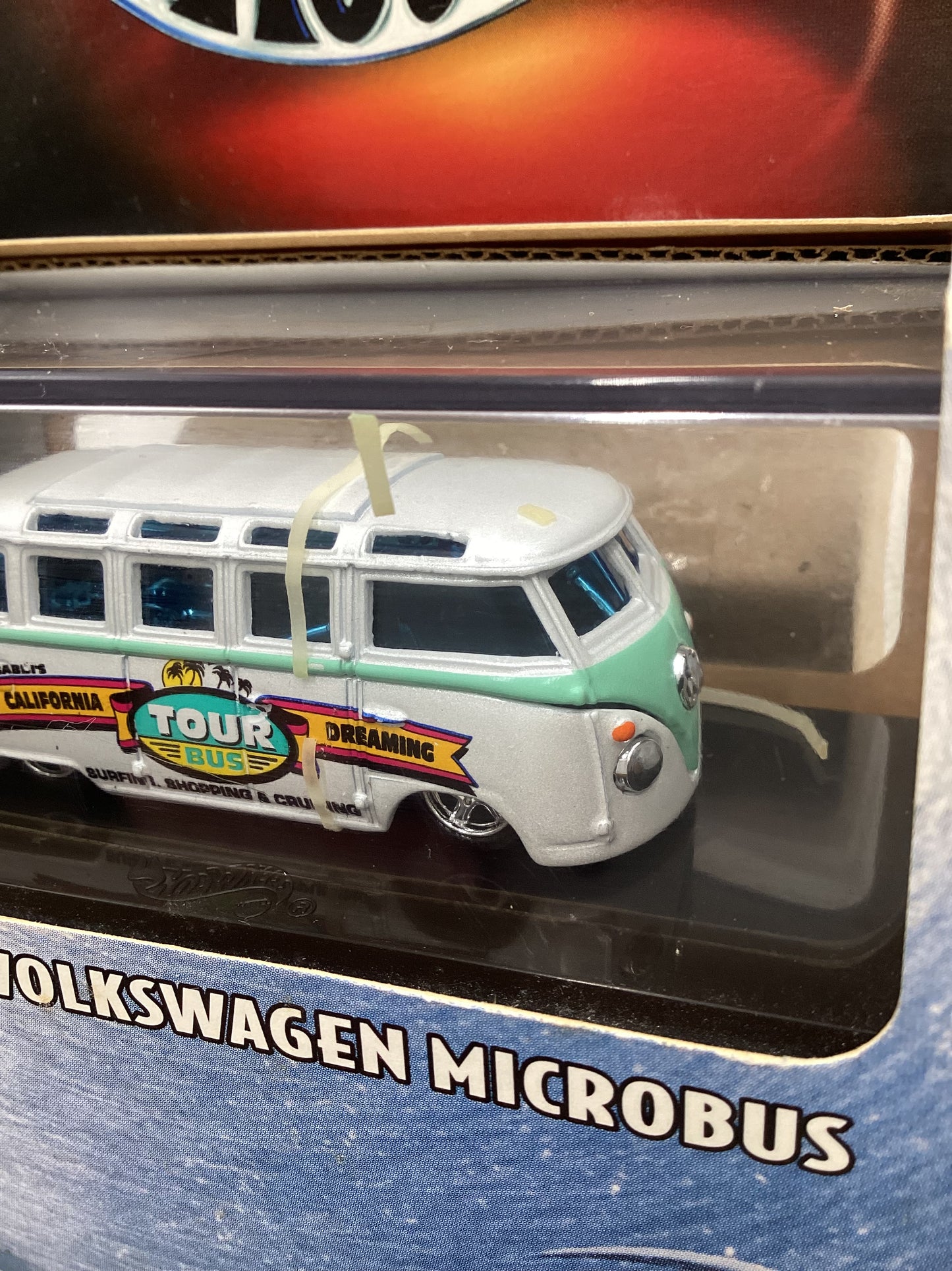 Hot Wheels 100% Black Box Vintage Volkswagen Microbus White