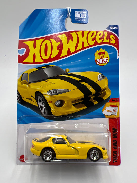2025 Hot Wheels P Case Then And Now #176 96 Dodge Viper GTS Yellow 53D