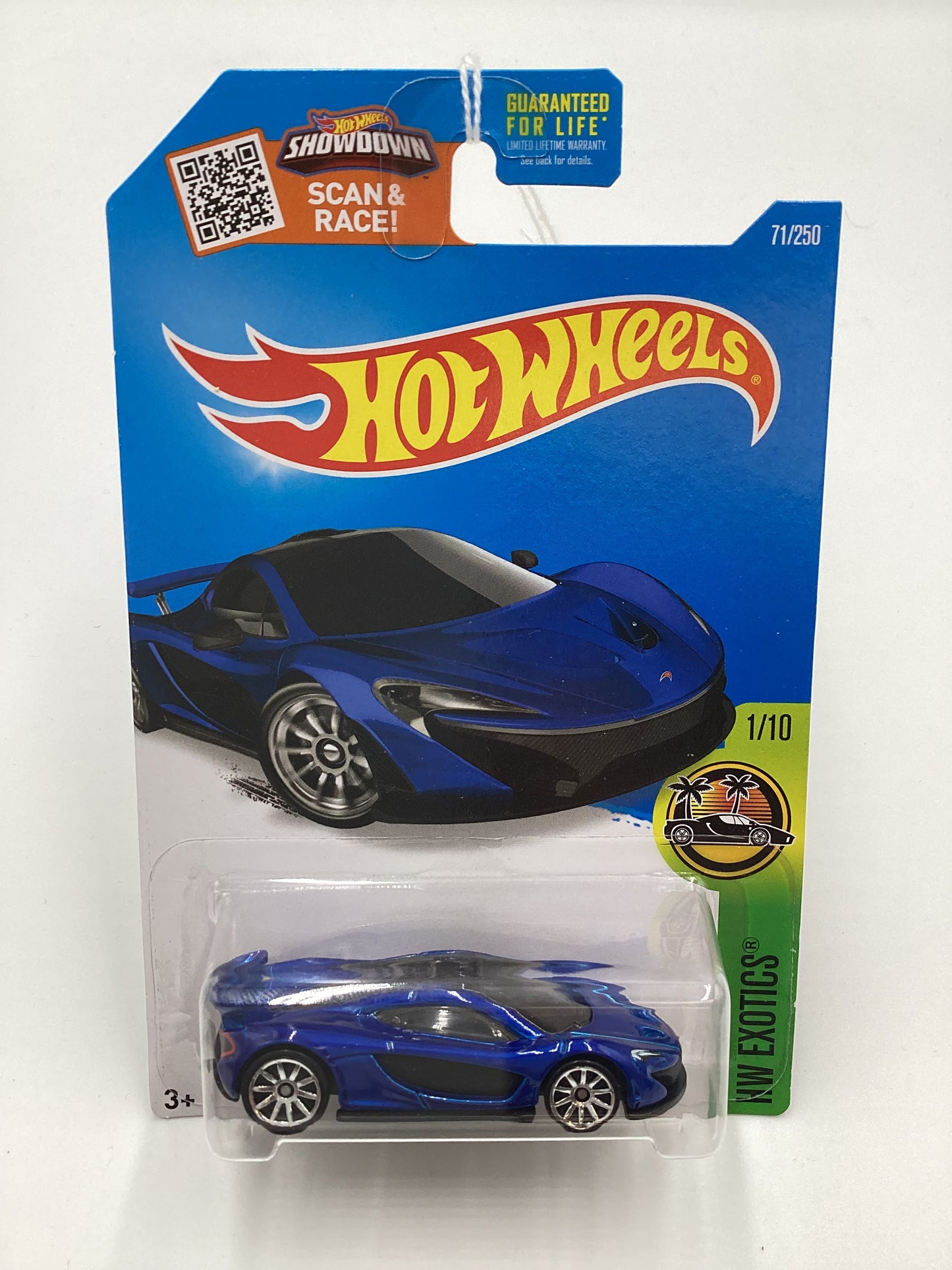 2016 Hot Wheels  #71 McLaren P1 Blue 103A