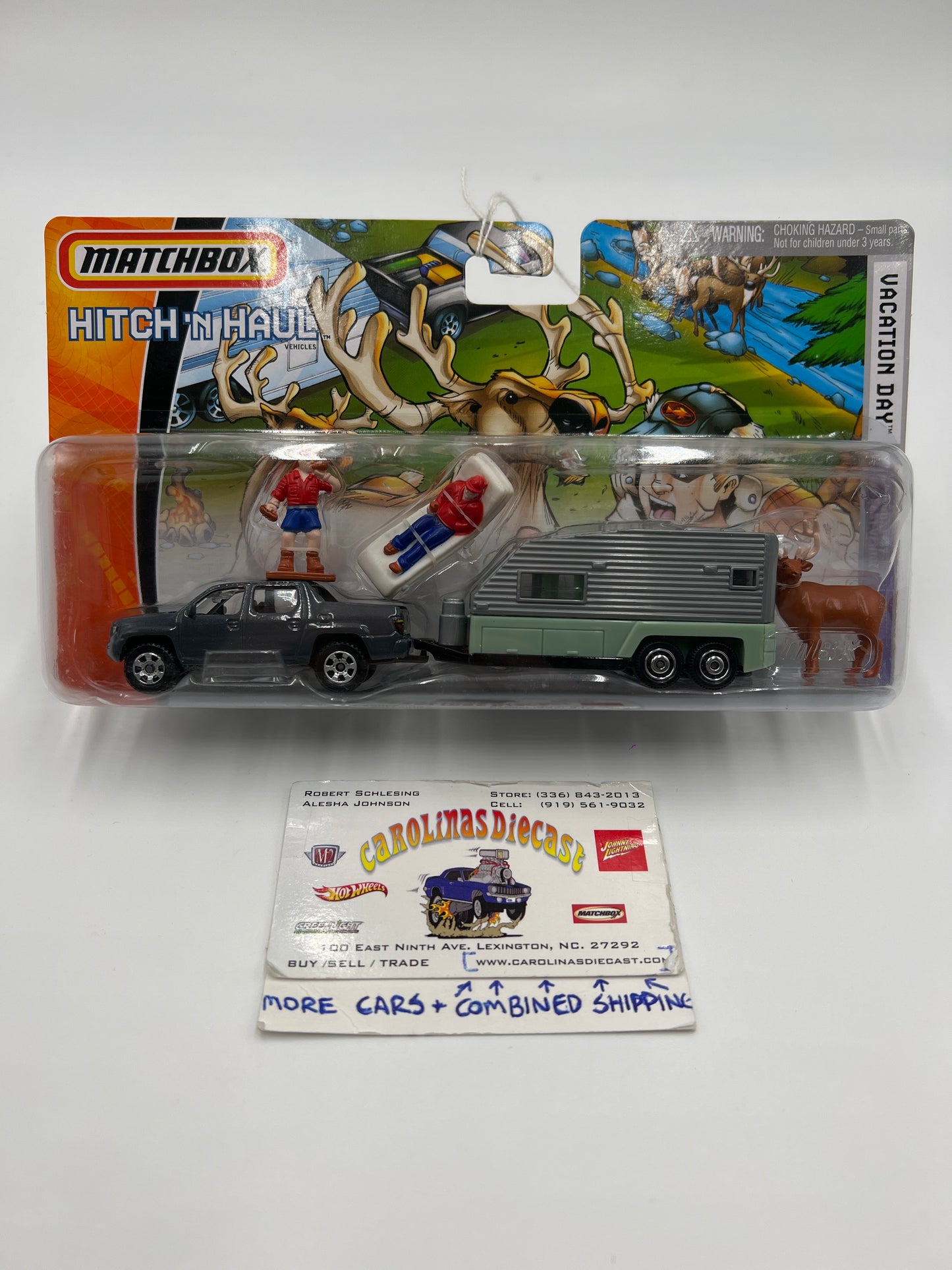 Matchbox Hitch N Haul Vacation Day Honda Ridgeline & Camper Trailer VHTF