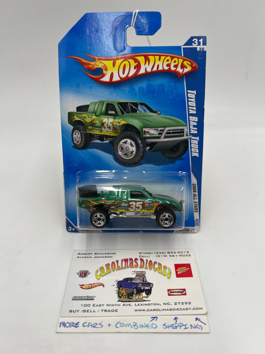 2008 Hot Wheels All Stars #71 Toyota Baja Truck Green 93B