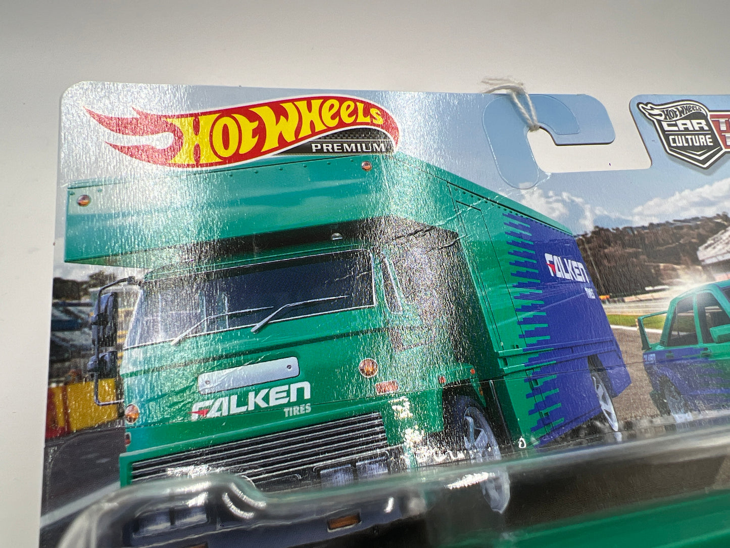 Hot Wheels Team Transport #10 Mercedes-Benz 190E & Fleet Flyer Falken Bad Card 281D