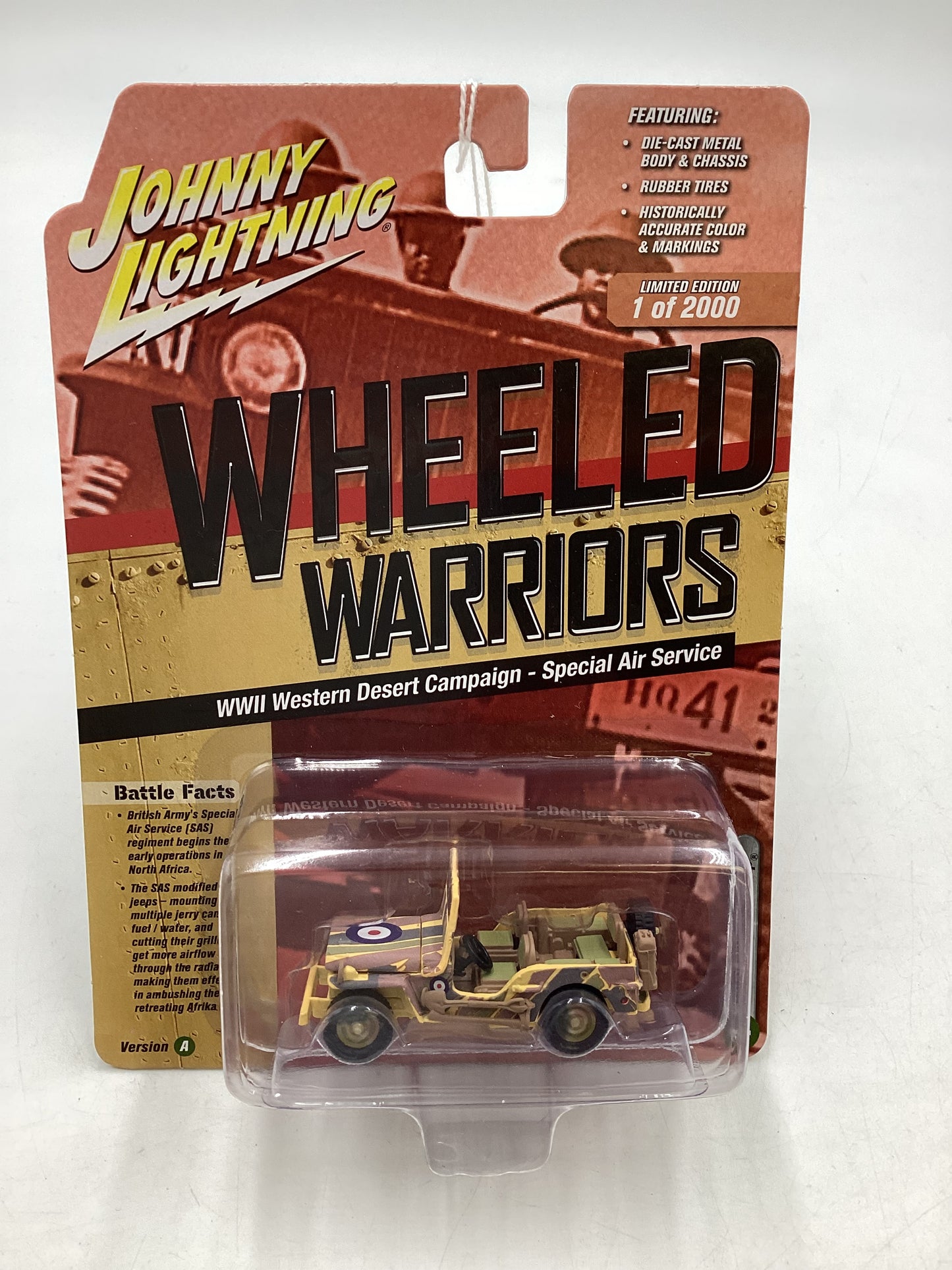 Johnny Lightning Wheeled Warriors WWII Willy’s MB Jeep 219B