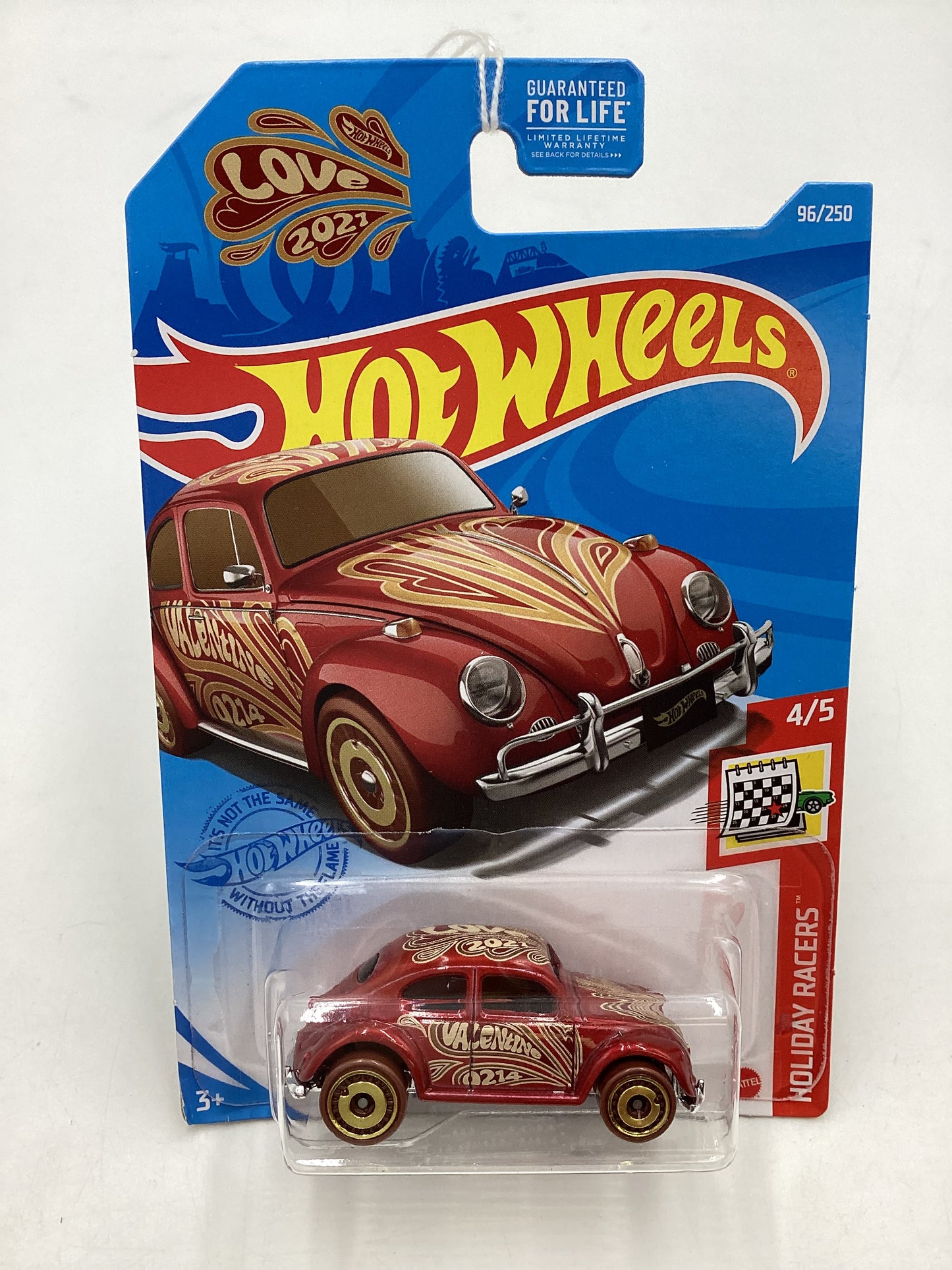 2021 Hot Wheels #96 Volkswagen Beetle Red 95E