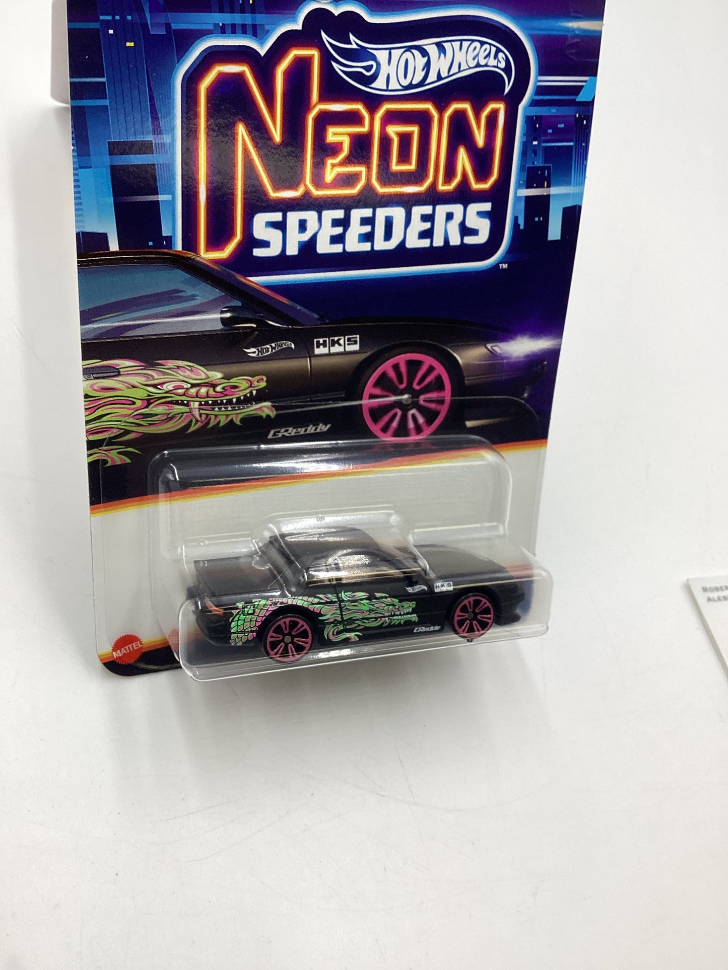 2025 Hot Wheels Neon Speeders #3 Nissan Silvia S13 Black 159C