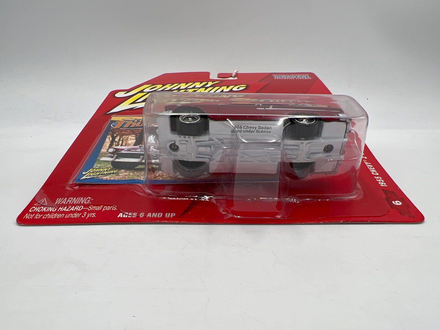 Johnny Lightning White Lightning Chase Chevy Thunder #6 1955 Chevy 2-Door Sedan Red