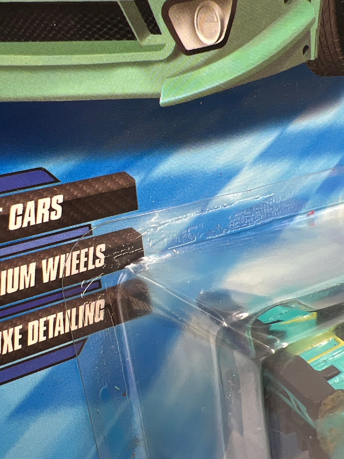 Hot Wheels Premium Speed Machines Ford GT LM Teal Card Not Perfect