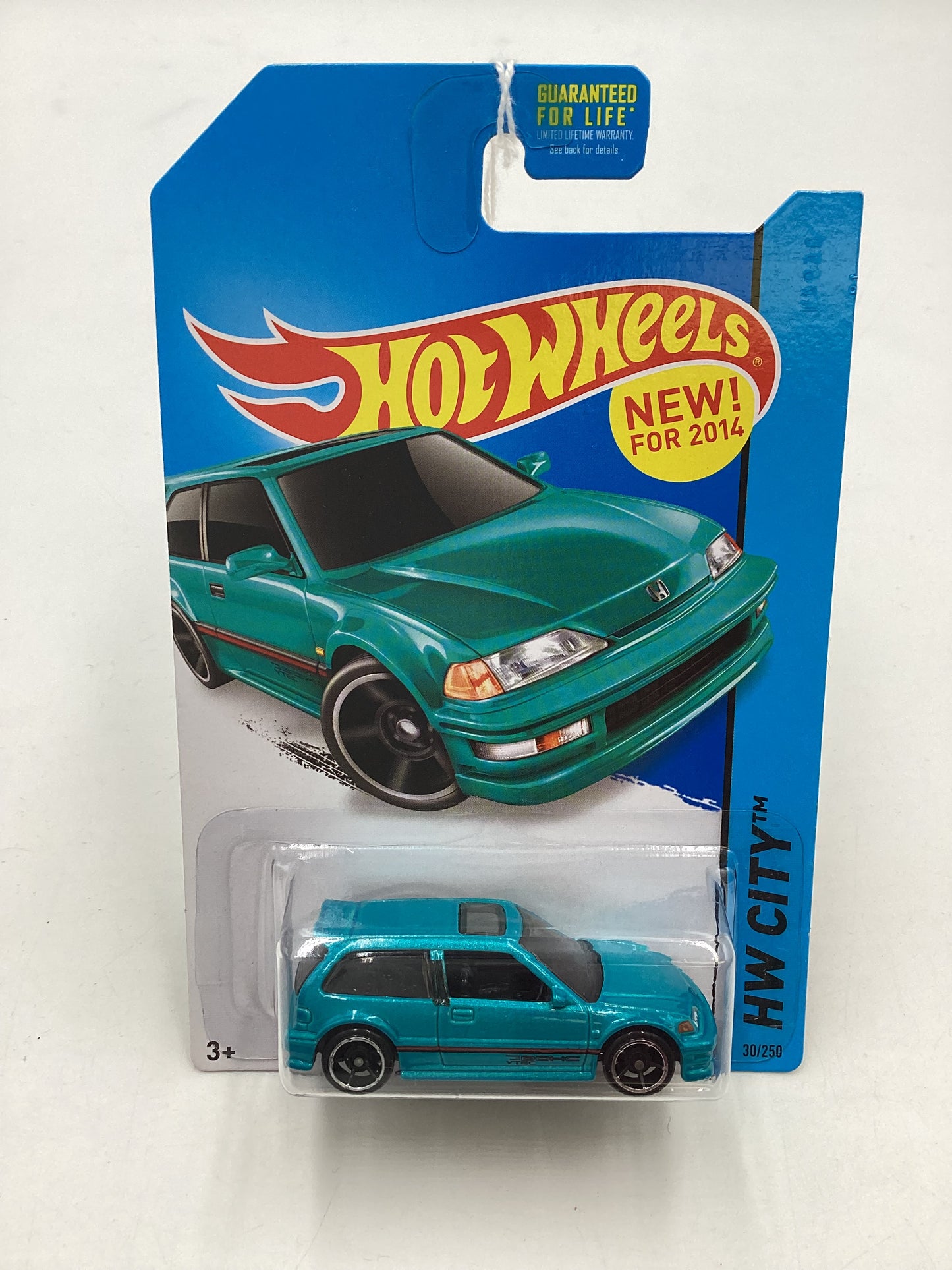 2014 Hot Wheels #30 1990 Honda Civic EF Teal W/Protector