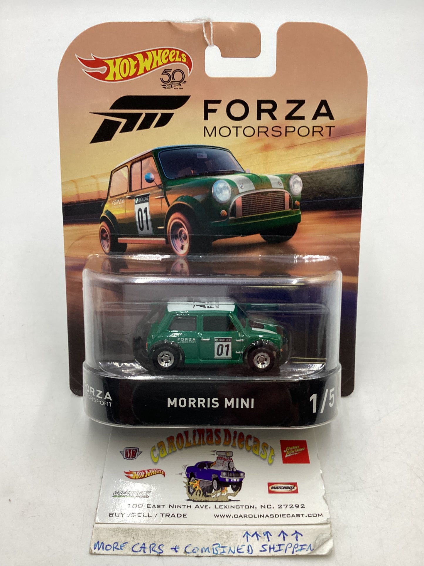 Hot wheels Retro Entertainment Morris Mini Green Forza 1/5 241B