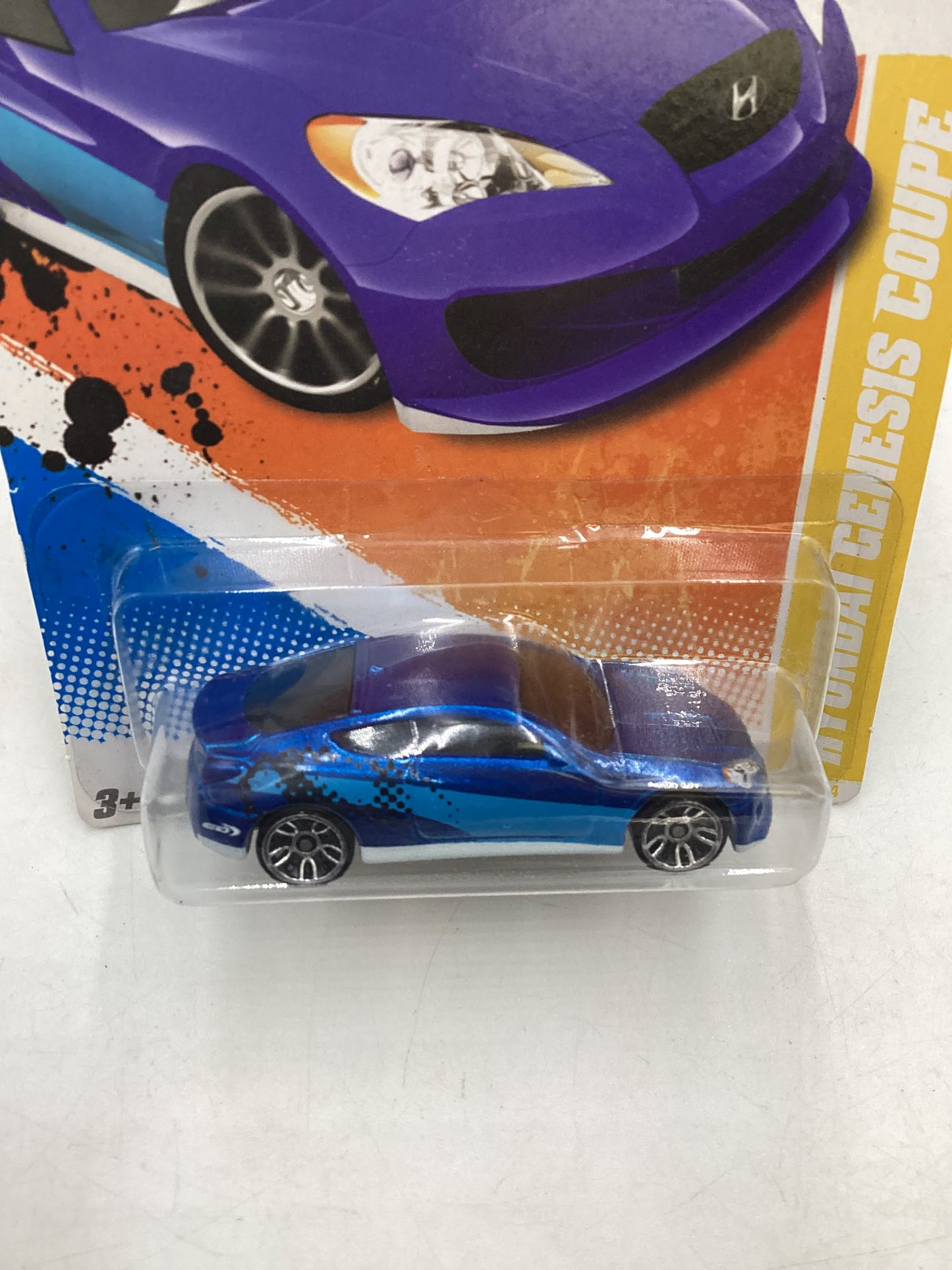 2011 Hot Wheels #50 Hyundai Genesis Coupe Blue