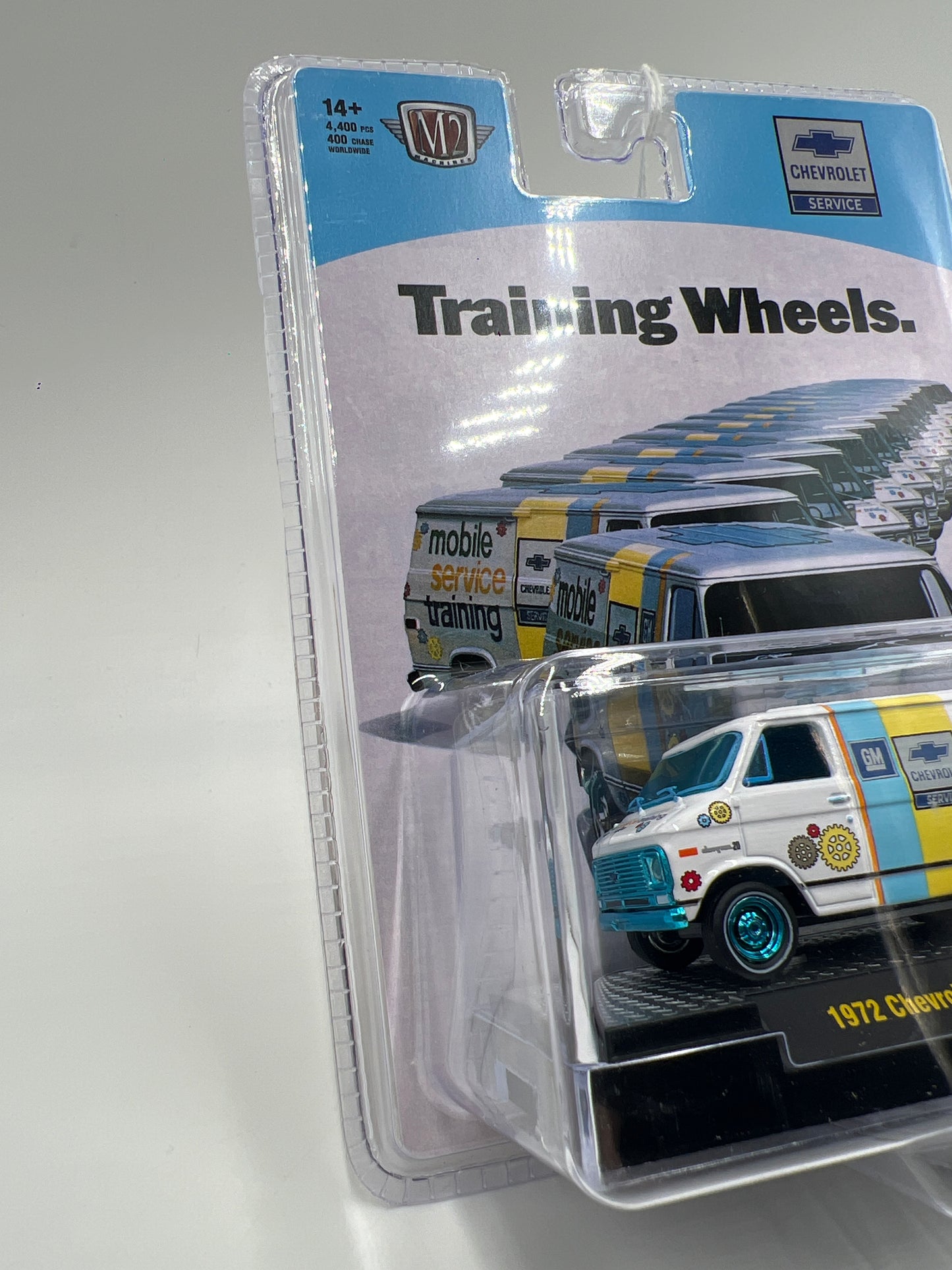 M2 Machines Hobby Exclusive CHASE Training Wheels 1972 Chevrolet Van G10 HS64