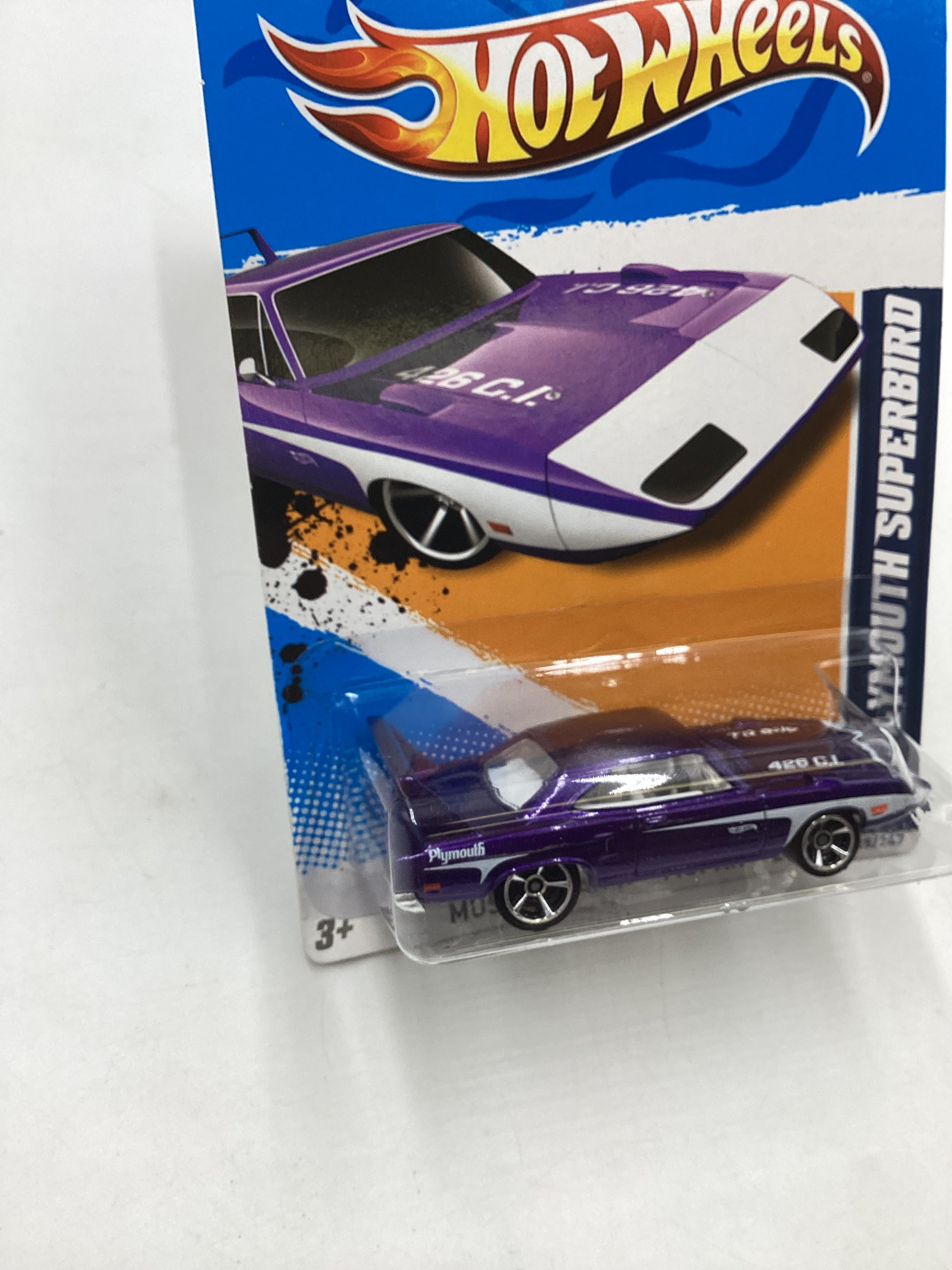 2012 Hot Wheels Muscle Mania #88 70 Plymouth Superbird Purple 41B