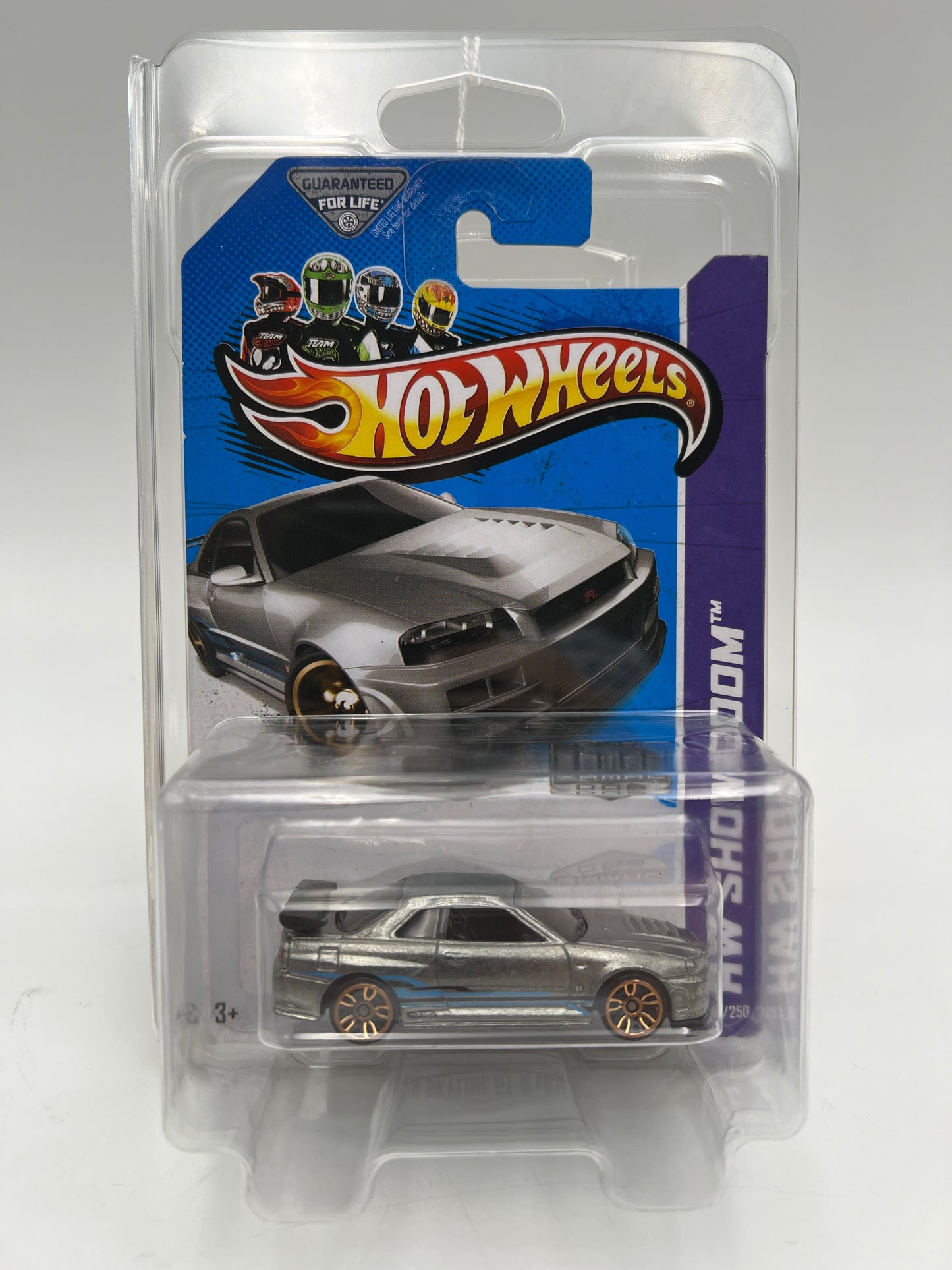 2013 Hot Wheels Walmart Zamac 6 #158 Nissan Skyline GT-R R34 W/Protector