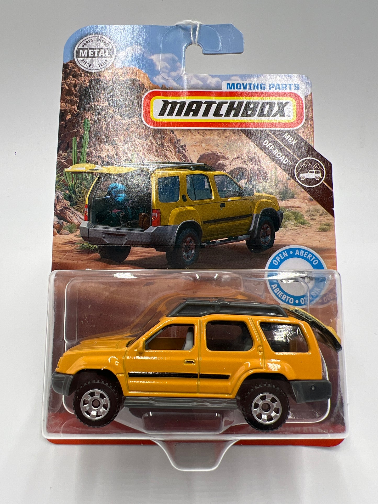 Matchbox Moving Parts MBX Off-Road 2000 Nissan Xterra Yellow 168L