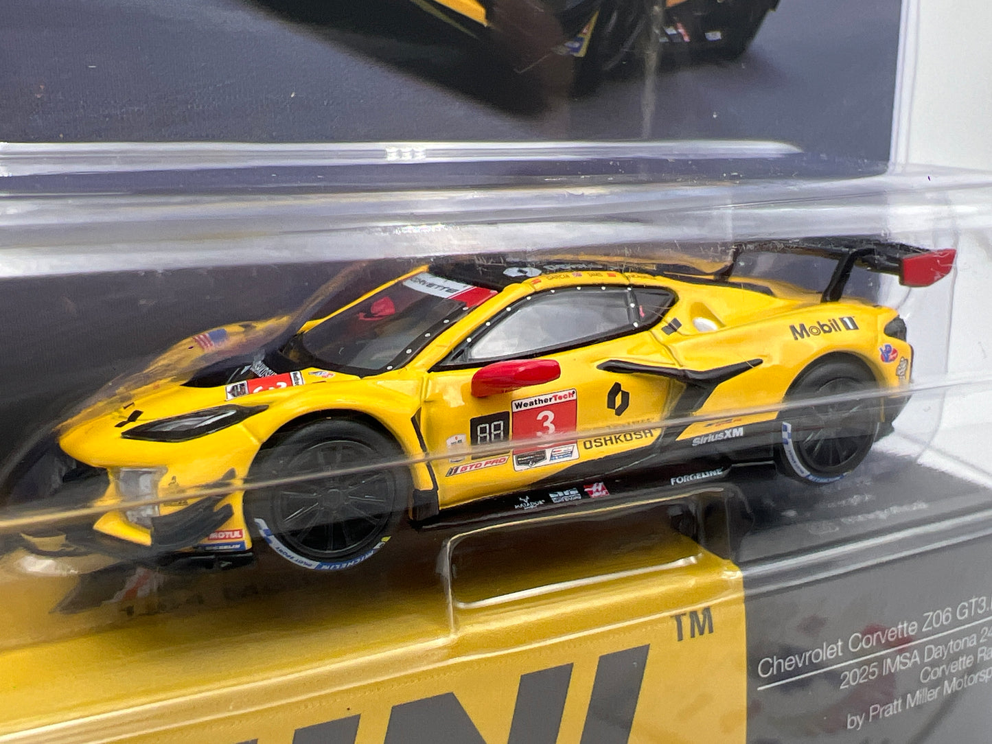 Mini GT #1168 Chevrolet Corvette Z06 GT3.R #3 2025 IMSA Daytona 24 Hrs Pratt Miller Motorsports