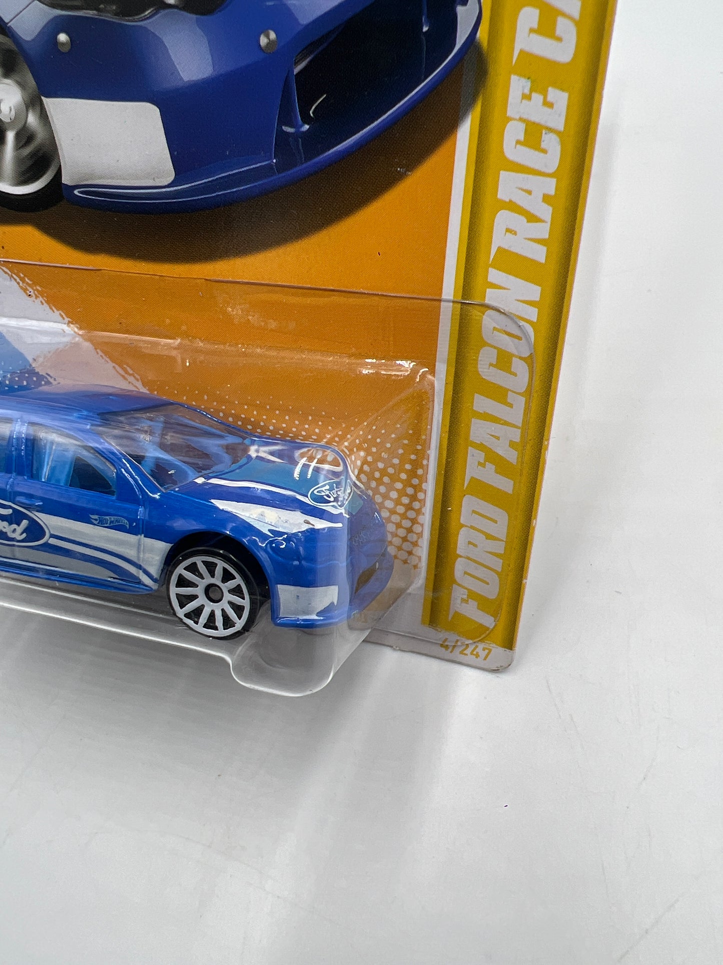 2012 Hot Wheels New Models #4 Ford Falcon Race Car Blue 35E