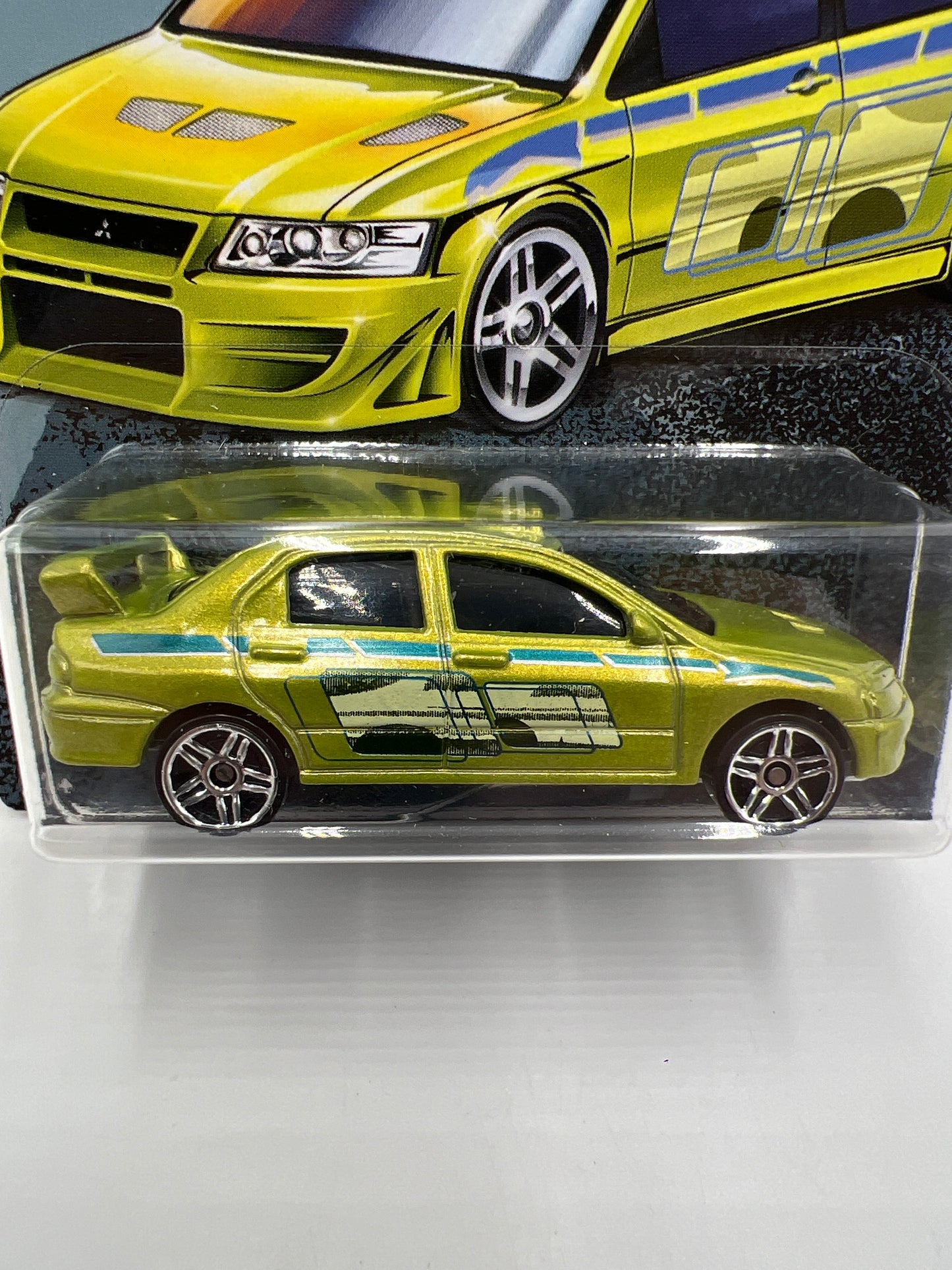 Hot Wheels Fast and Furious #3 Mitsubishi Lancer Evolution W/Protector