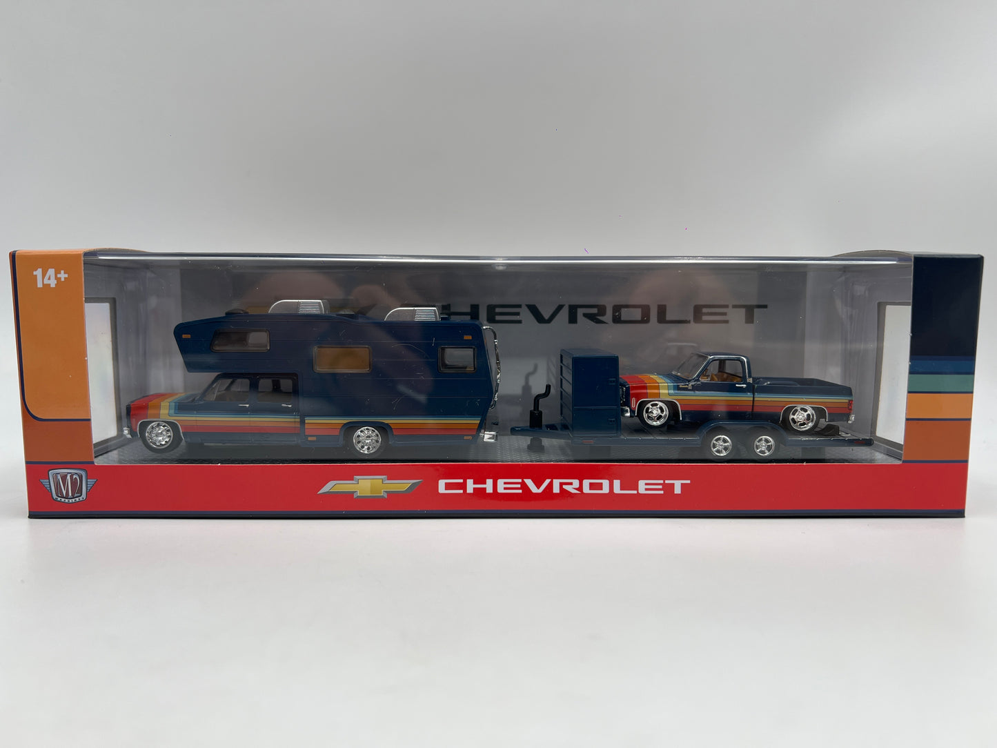 M2 Machines Auto Haulers R100 1975 Chevrolet Silverado 30 & 1978 Silverado C10 Silverado