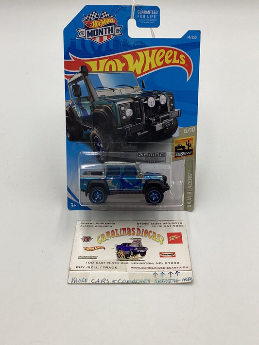 2019 Hot Wheels ‘15 Land Rover Defender Double Cab Walmart Exclusive Zamac #4 149A