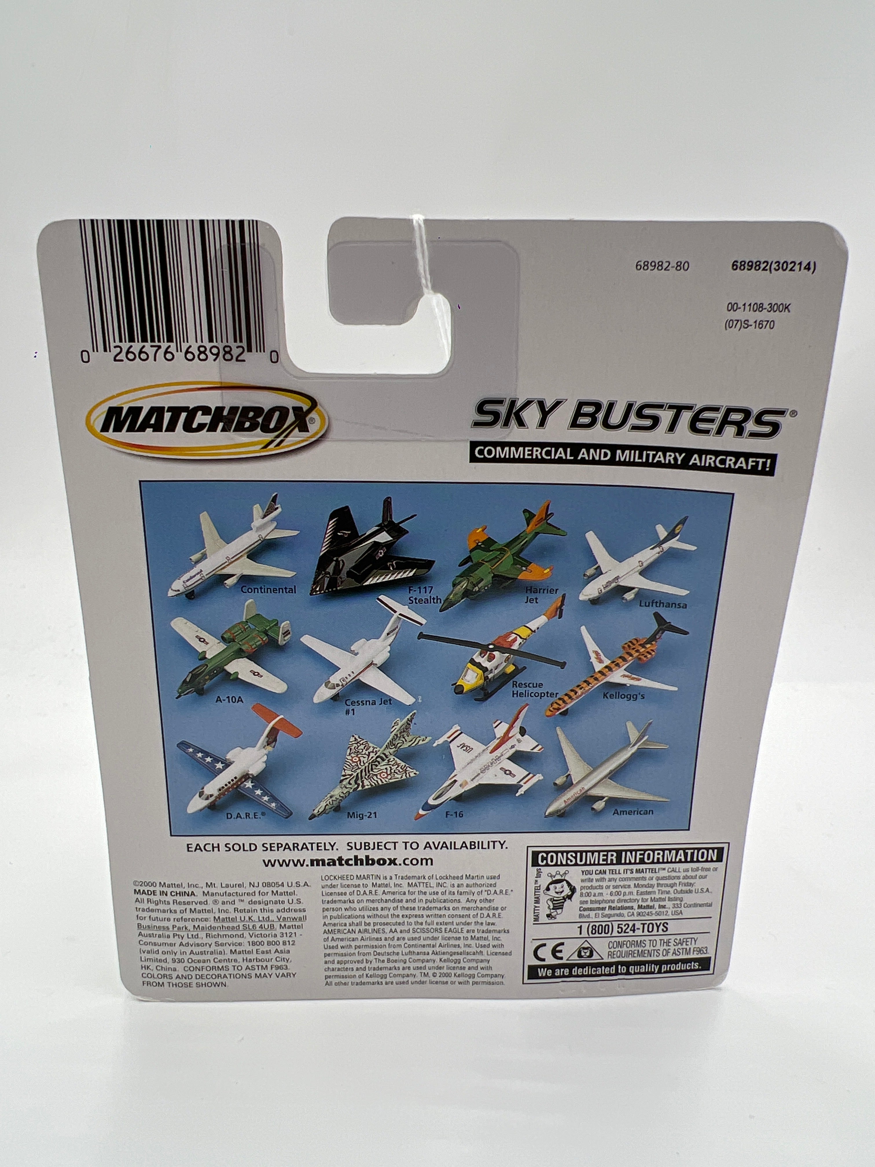 Matchbox Sky Busters A300B Airbus Lufthansa White VV3
