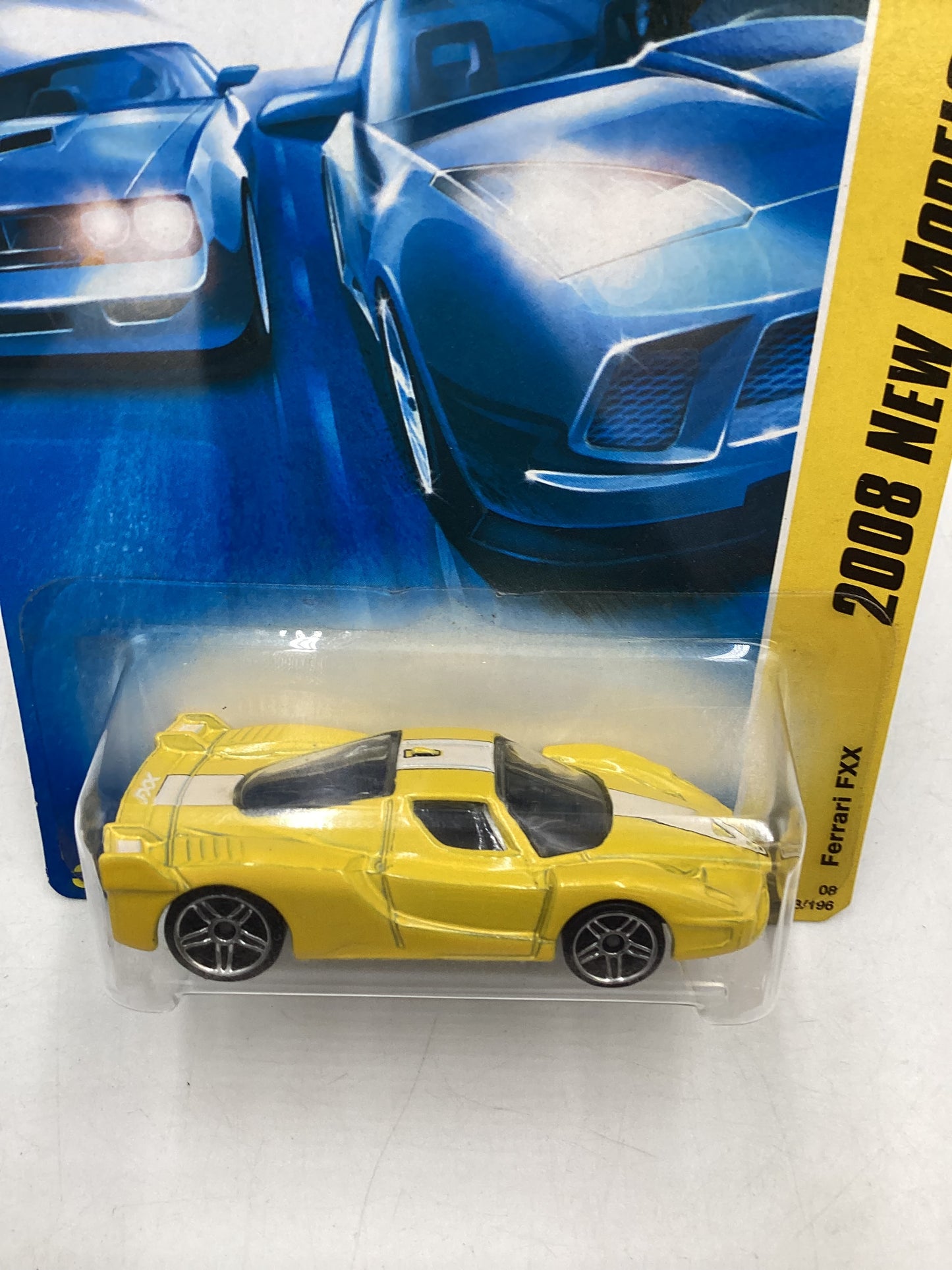 2008 Hot wheels #033 Ferrari FXX Yellow Crease by J Hook SR